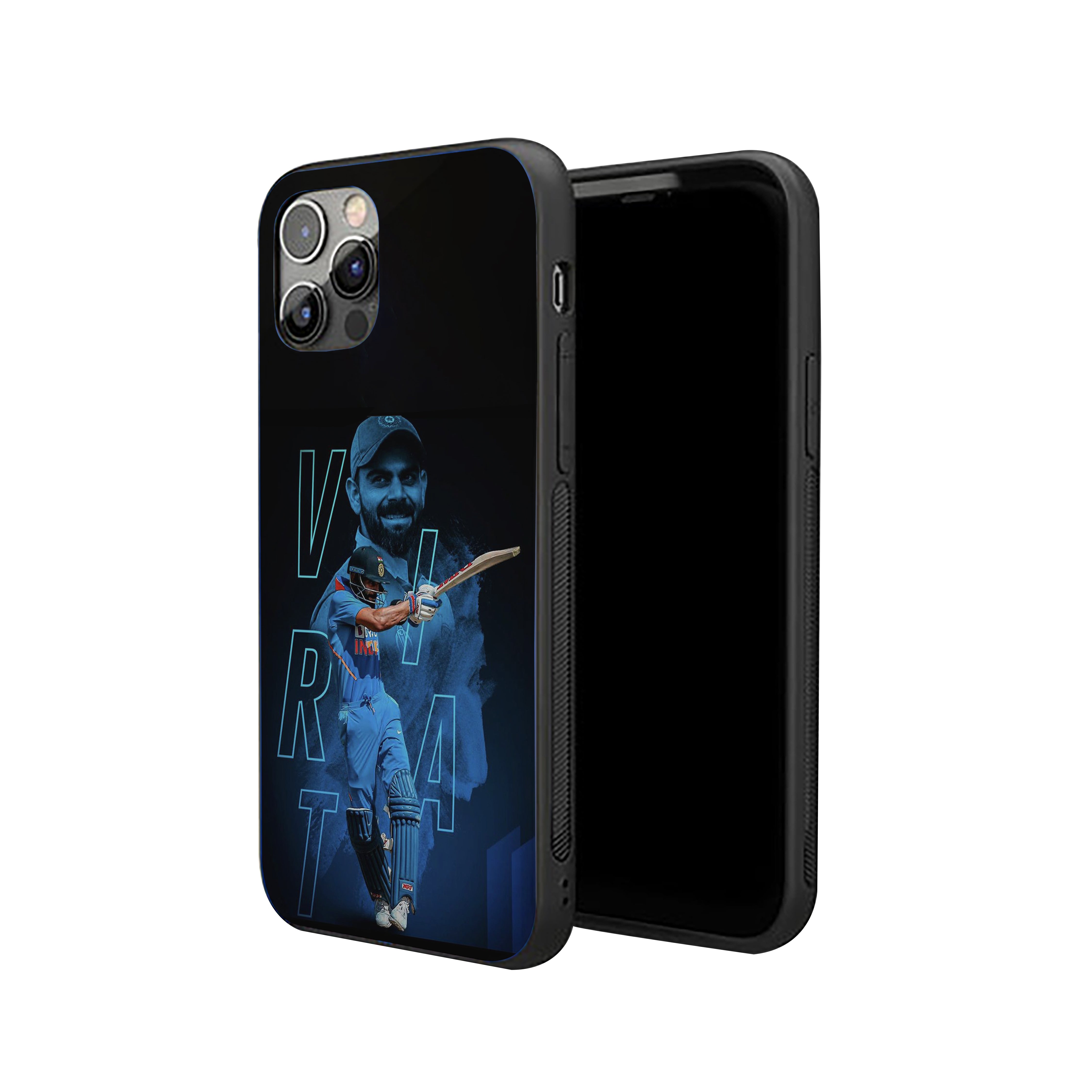 VIRAT stylized Cricket Silicone Armored Phone Case