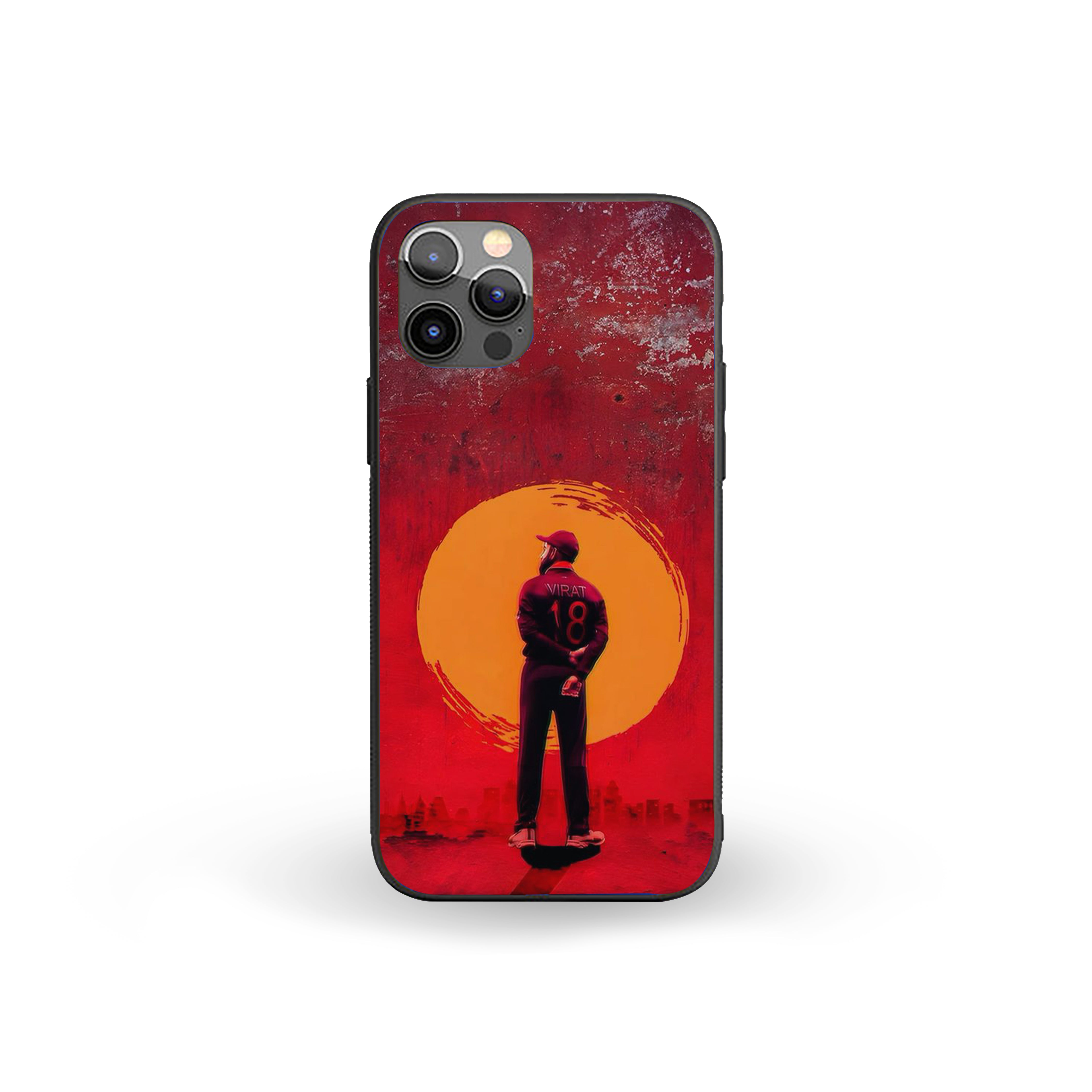 Jersey Number 18 Cricket Silicone Armored Phone Case