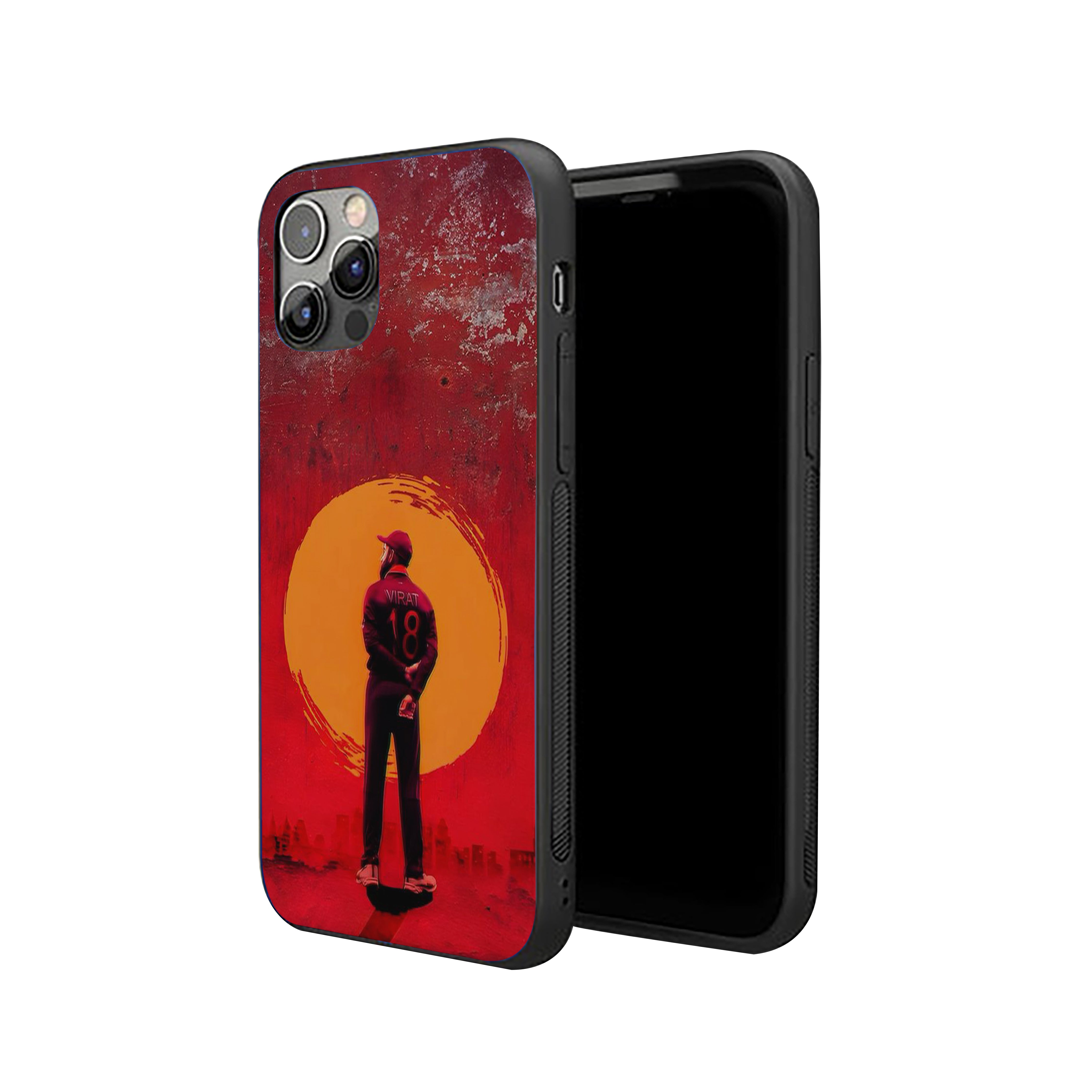 Jersey Number 18 Cricket Silicone Armored Phone Case