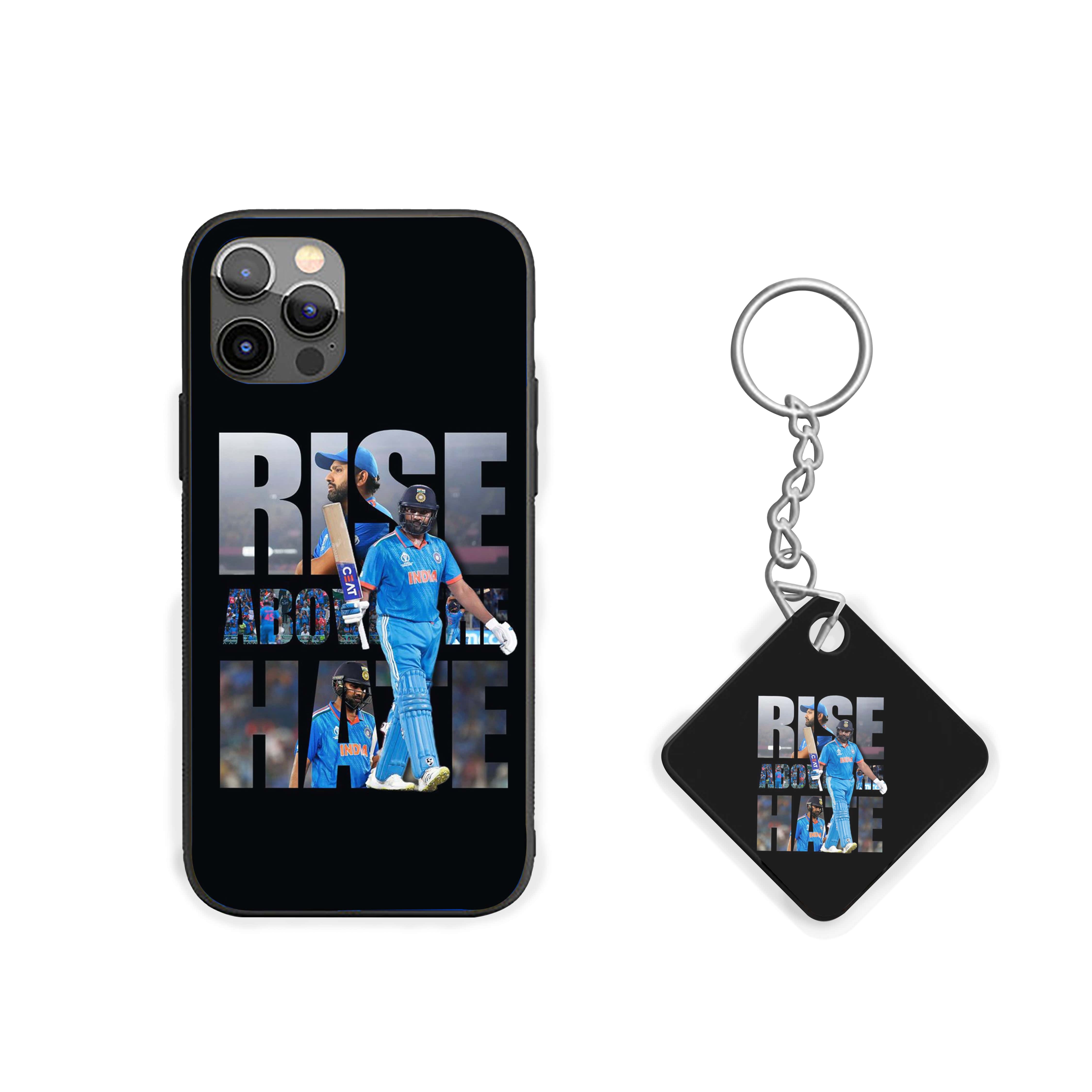 ROHIT Rise Above The Hate Cricket Silicone Armored Phone Case