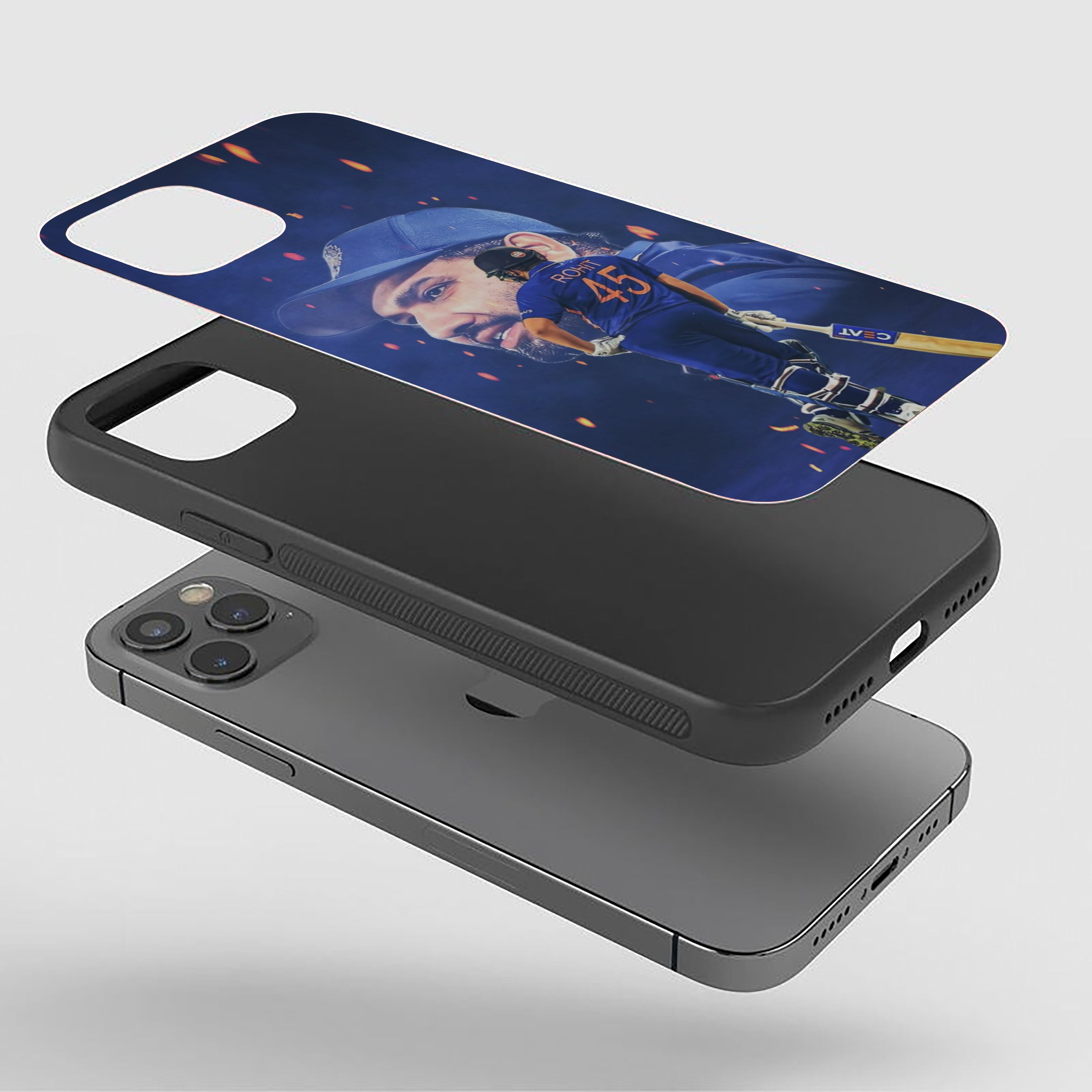 The Hitman Rohit Sharma Cricket Silicone Armored Phone Case