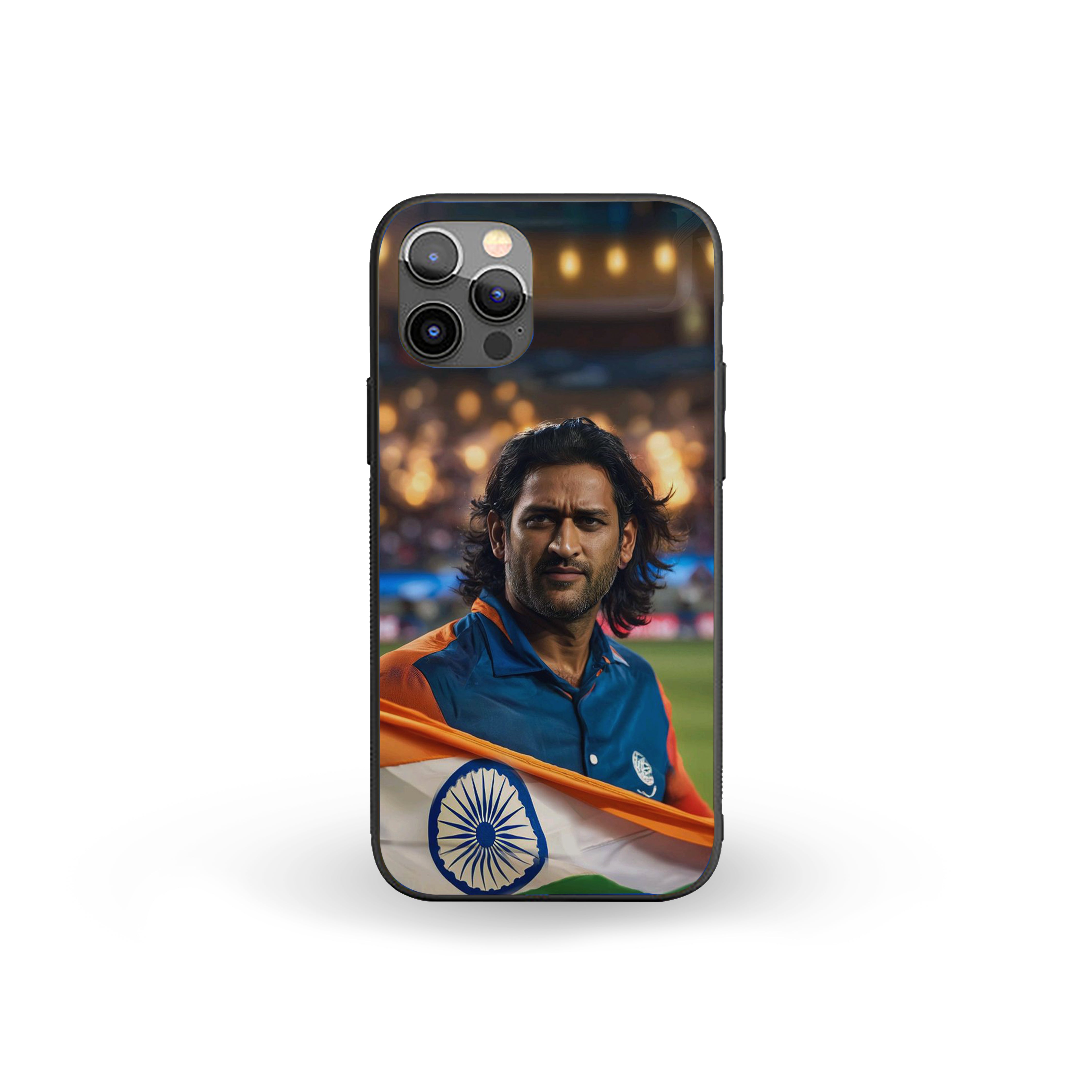 The Aura of MSD Cricket Silicone Armored Phone Case