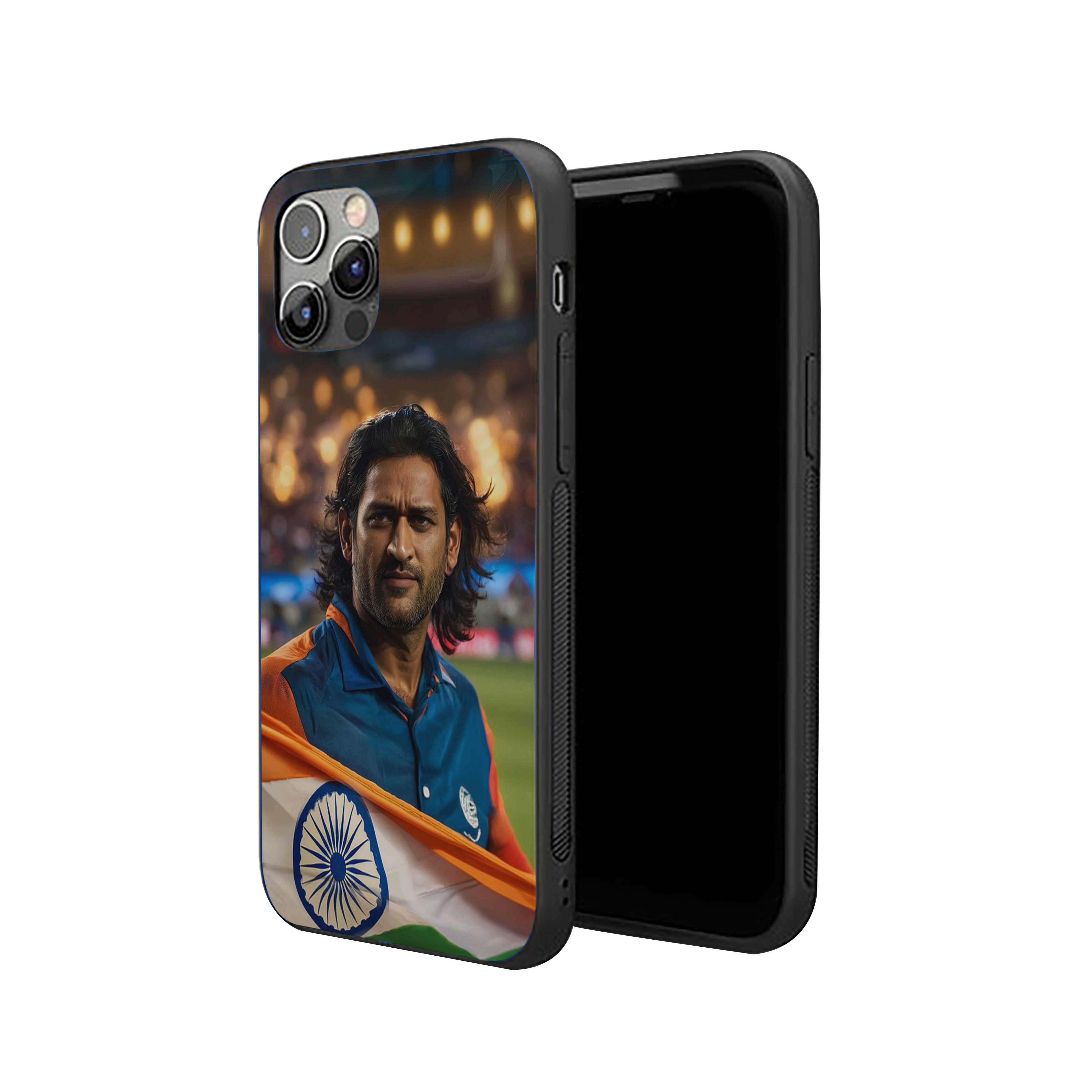 The Aura of MSD Cricket Silicone Armored Phone Case