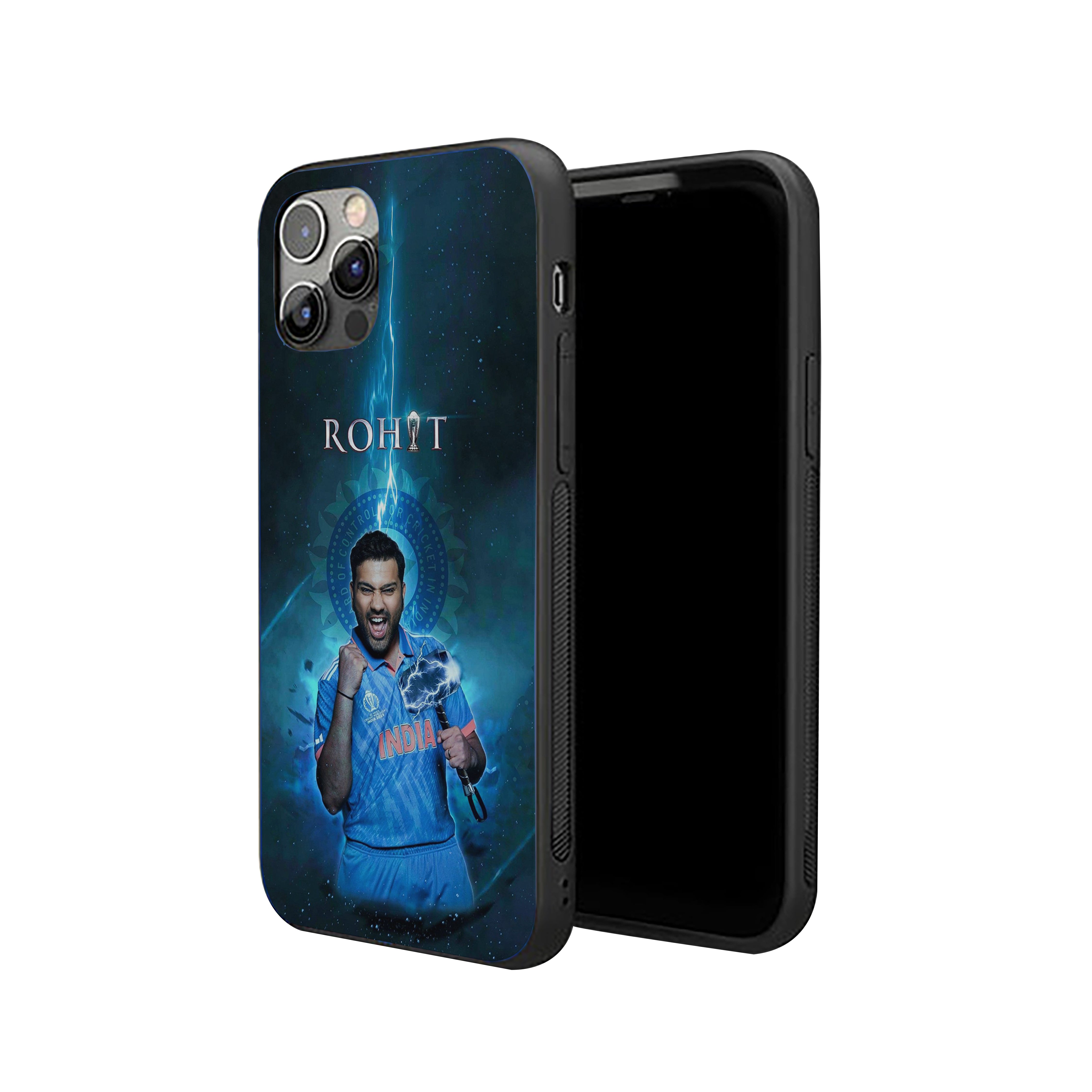 Rohit the Thunder Cricket Silicone Armored Phone Case