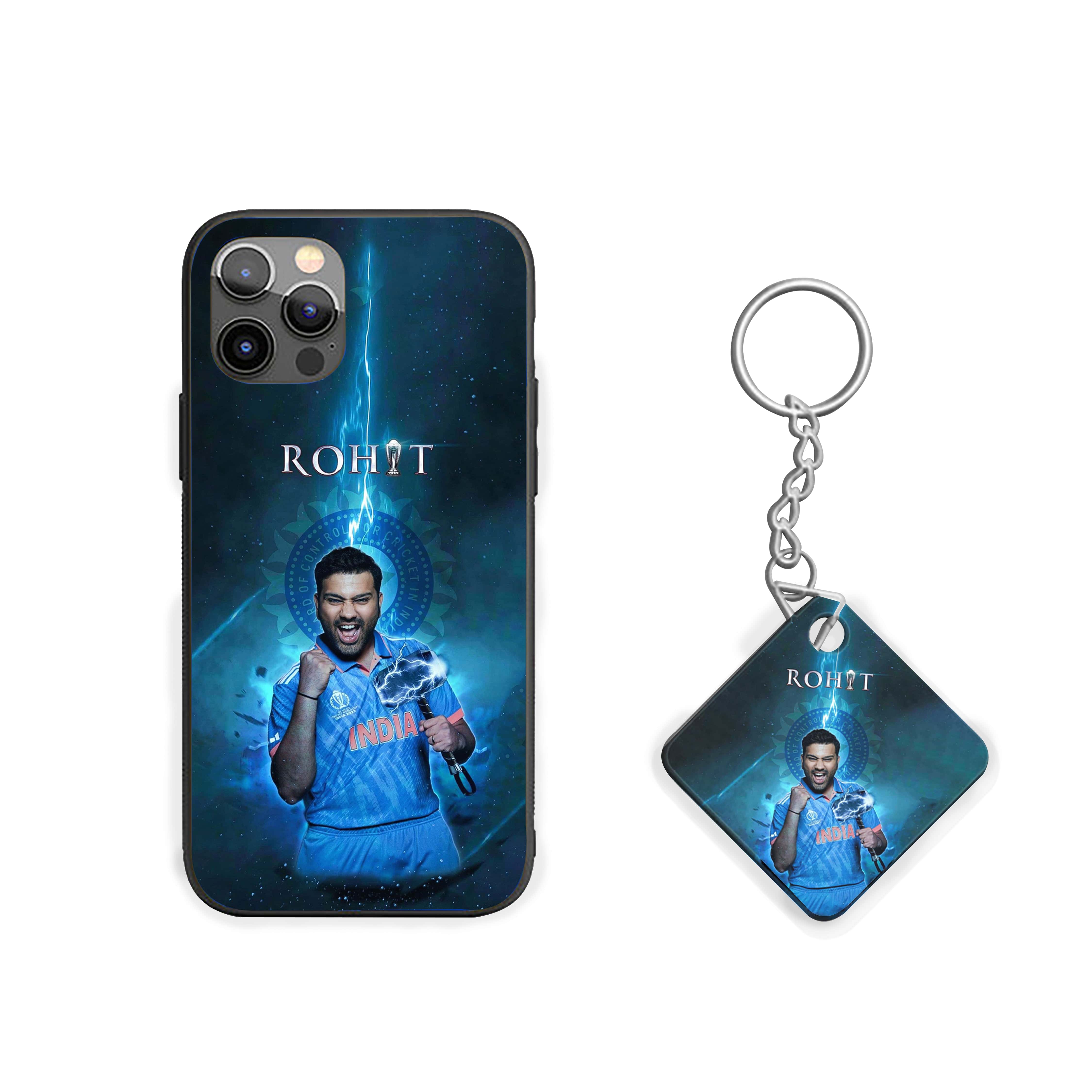 Rohit the Thunder Cricket Silicone Armored Phone Case