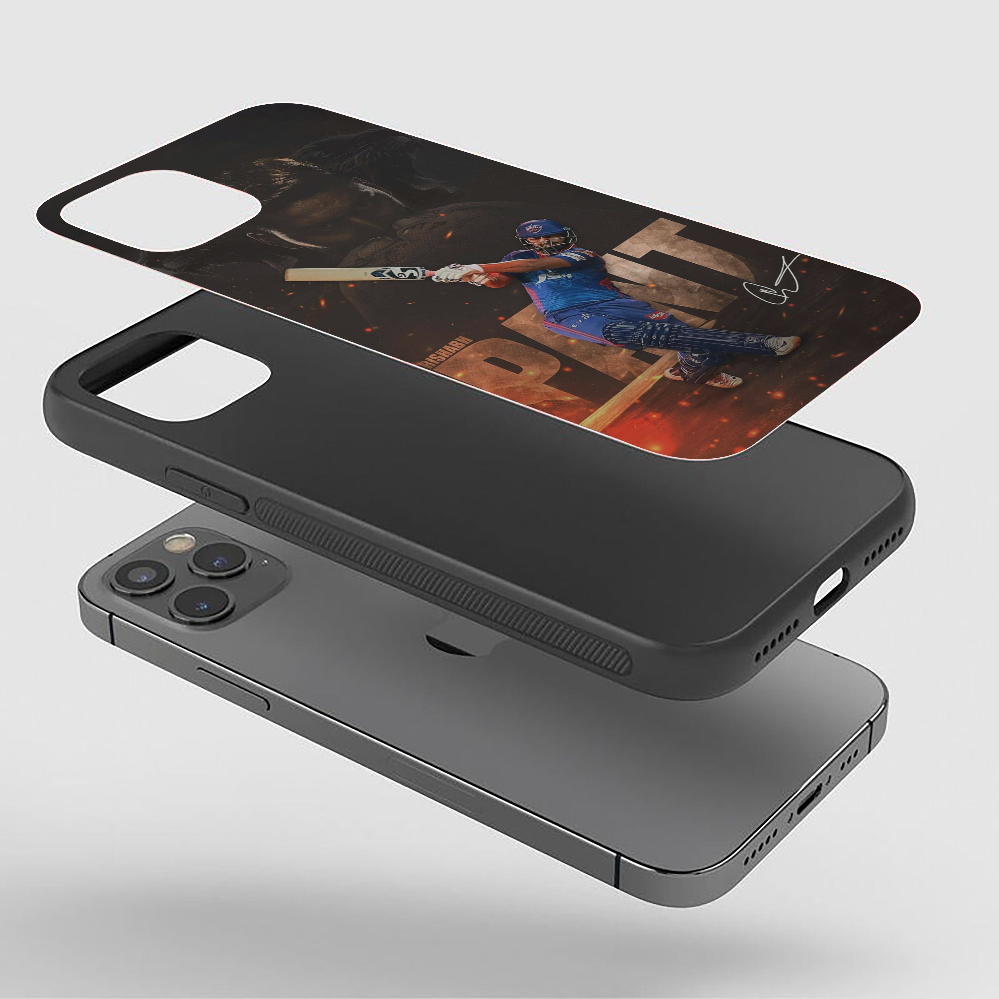 Rishabh Pant Cricket Silicone Armored Phone Case