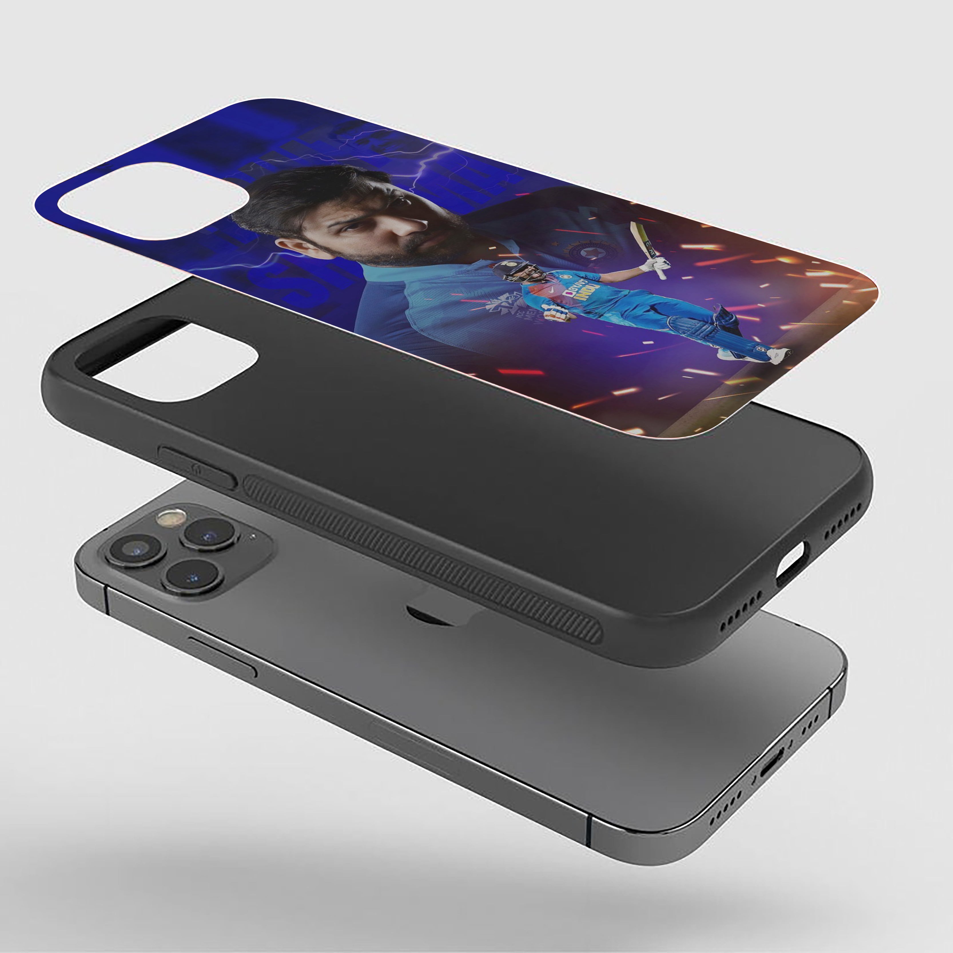 The Thunder Striker Cricket Silicone Armored Phone Case