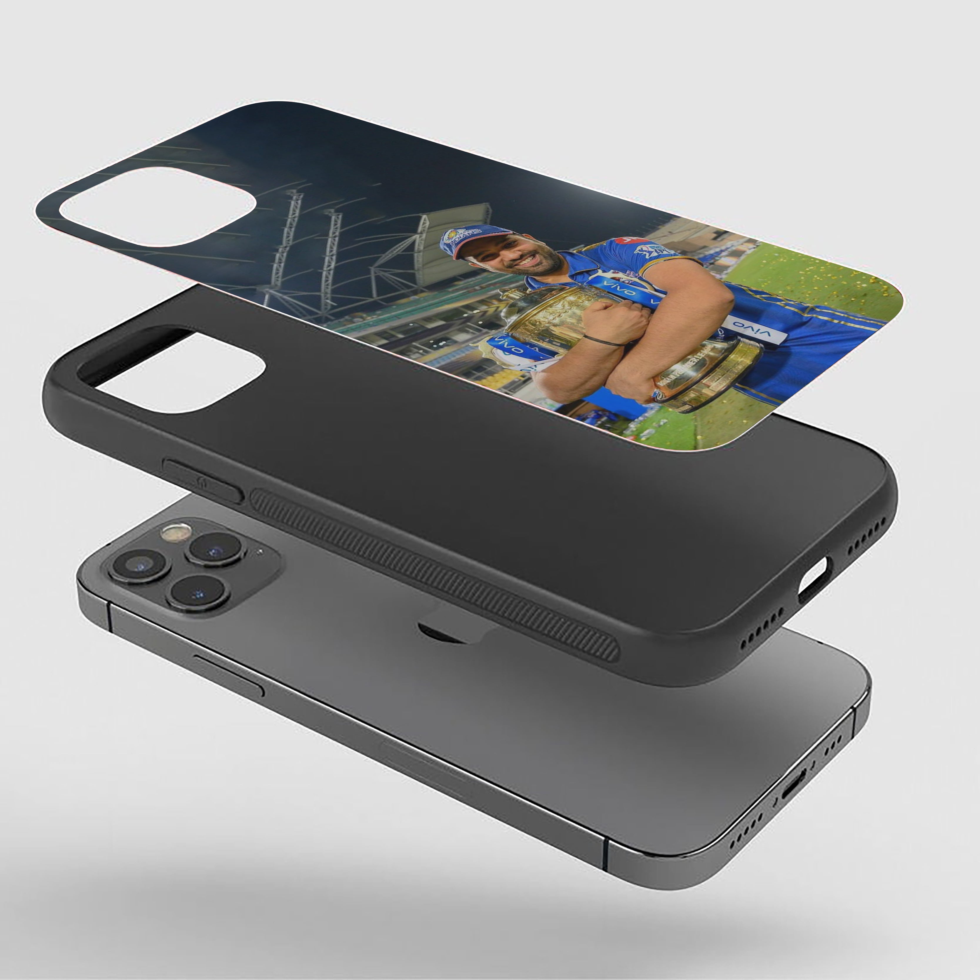 Rohit The Trophy Embrace Silicone Armored Phone Case