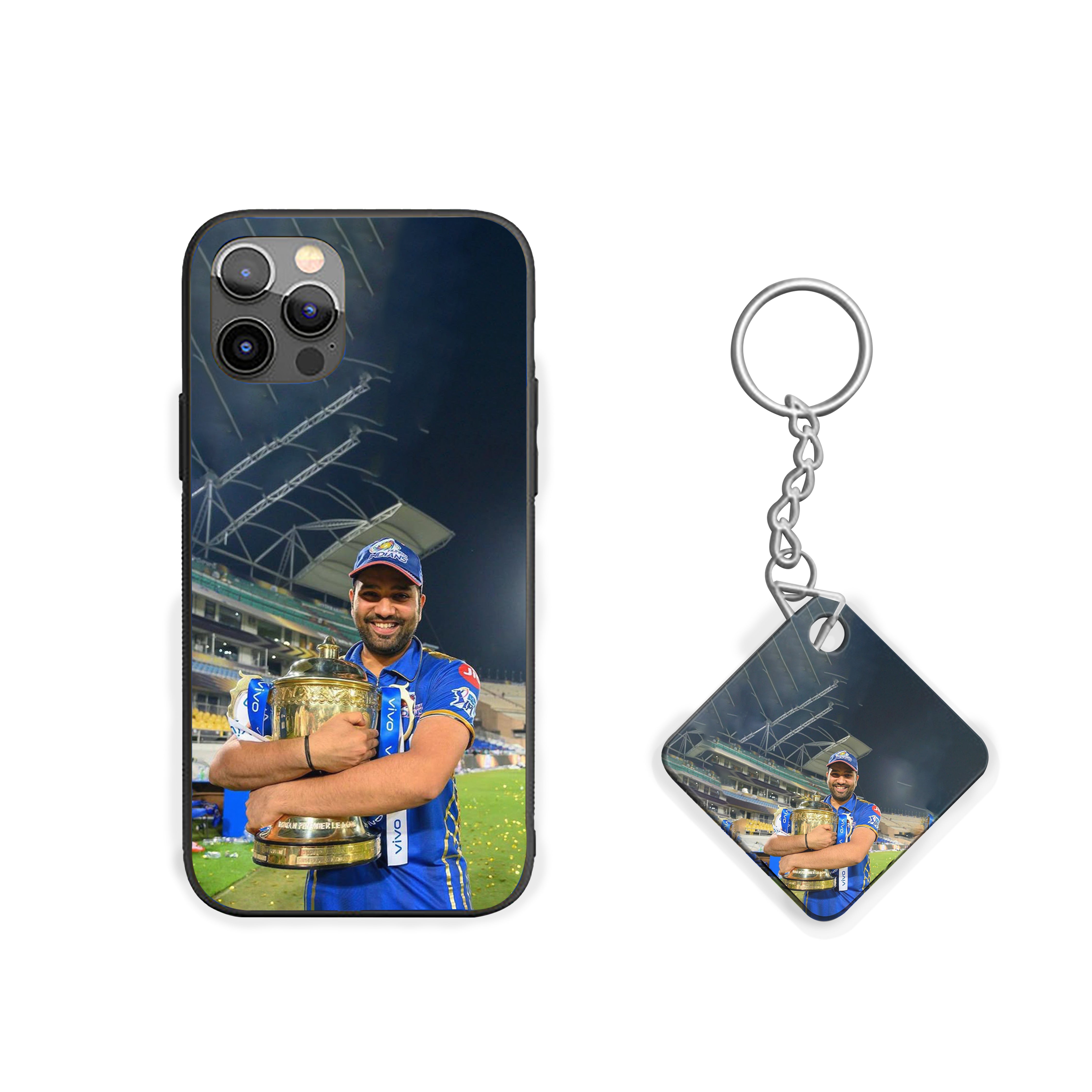 Rohit The Trophy Embrace Silicone Armored Phone Case