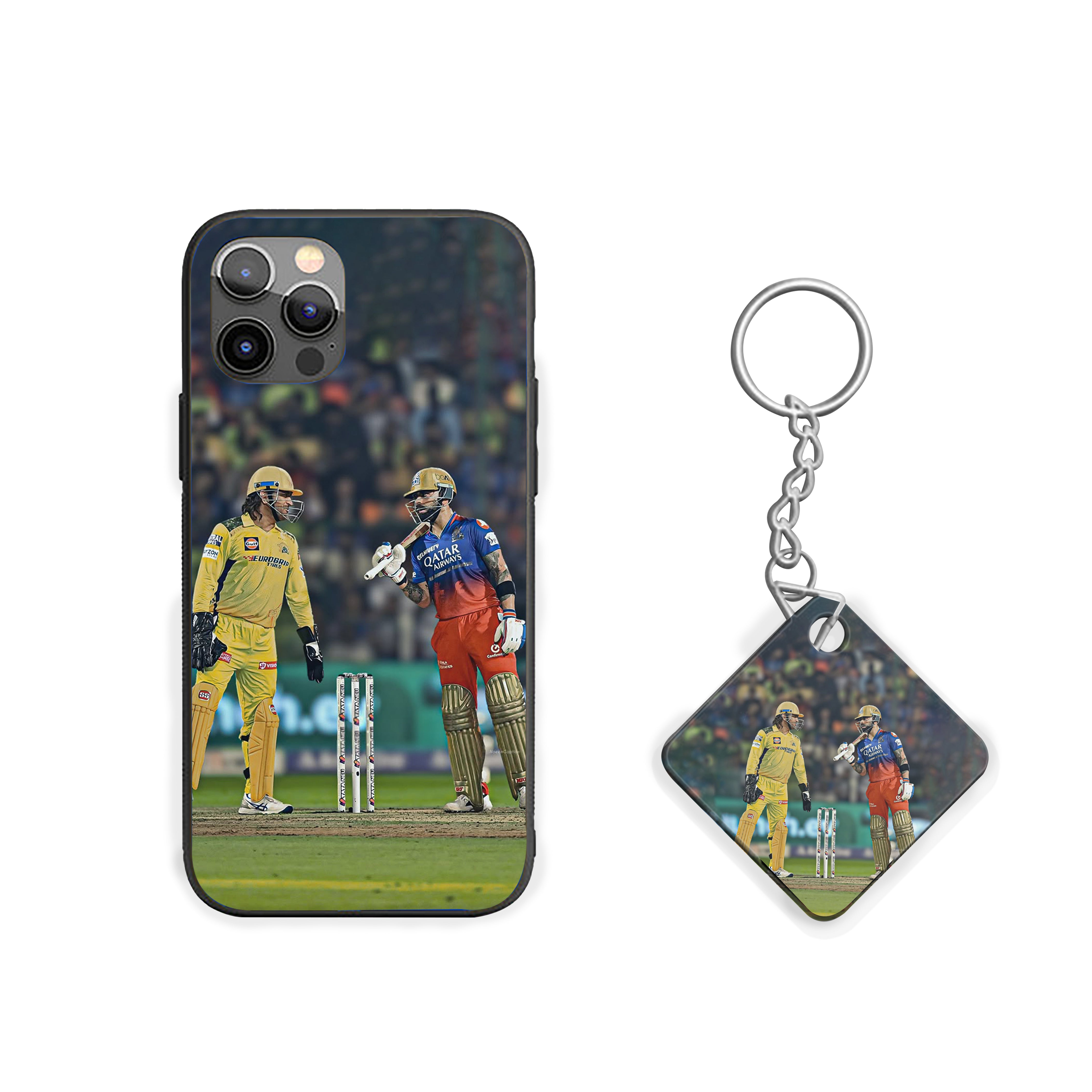 Captain Cool vs King Kohli Silicone Armored Phone Case