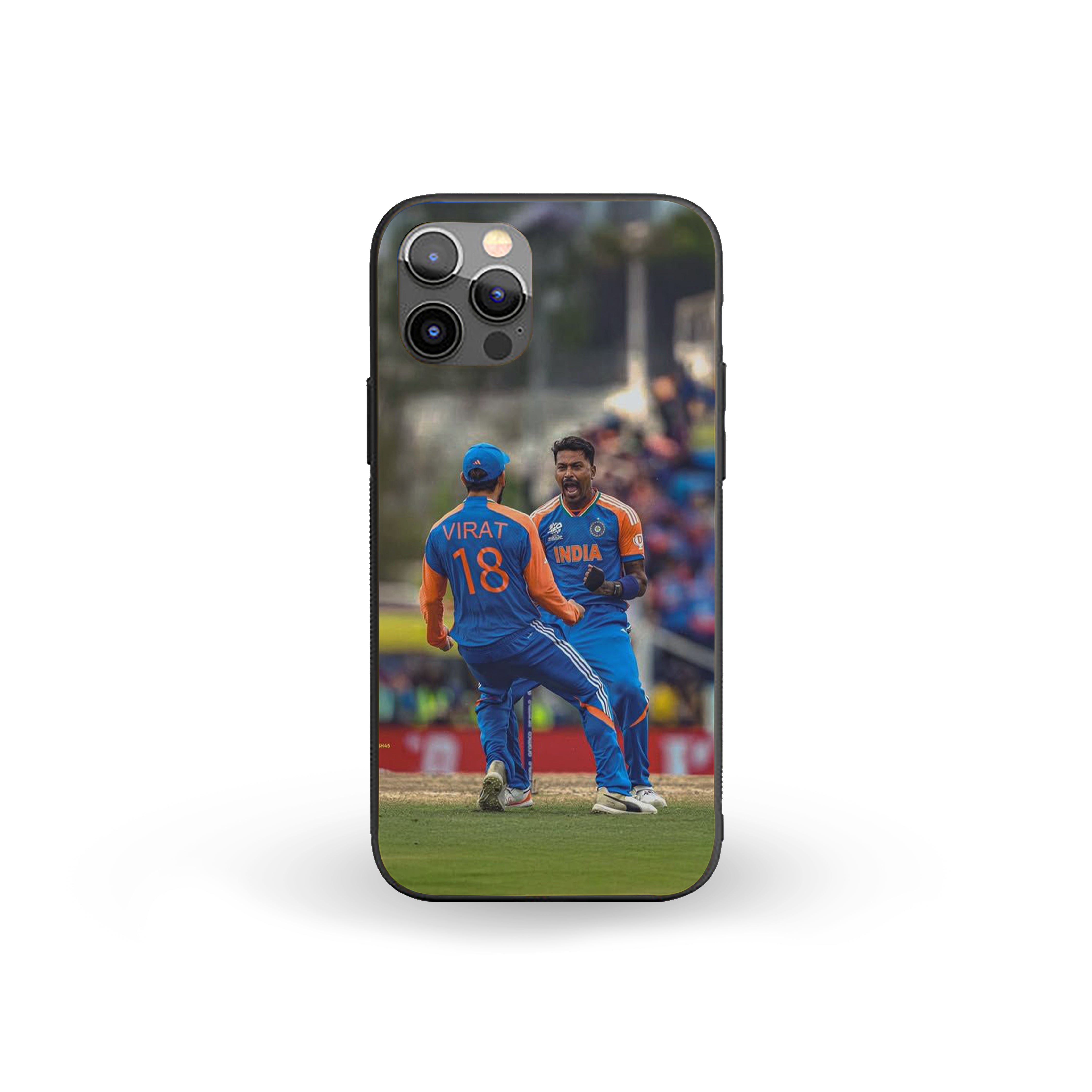 Victory Vibes Virat And Hardik Silicone Armored Phone Case