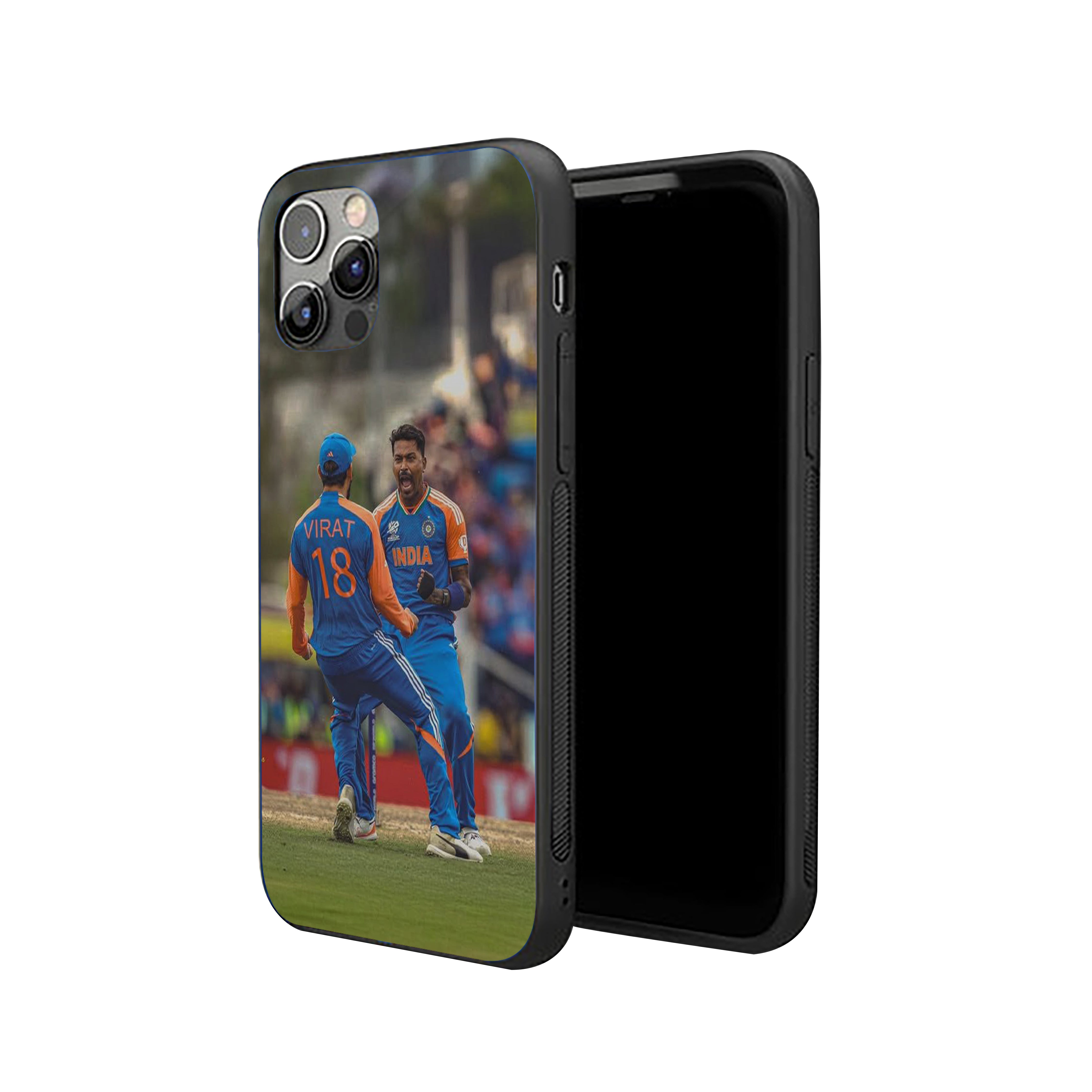 Victory Vibes Virat And Hardik Silicone Armored Phone Case