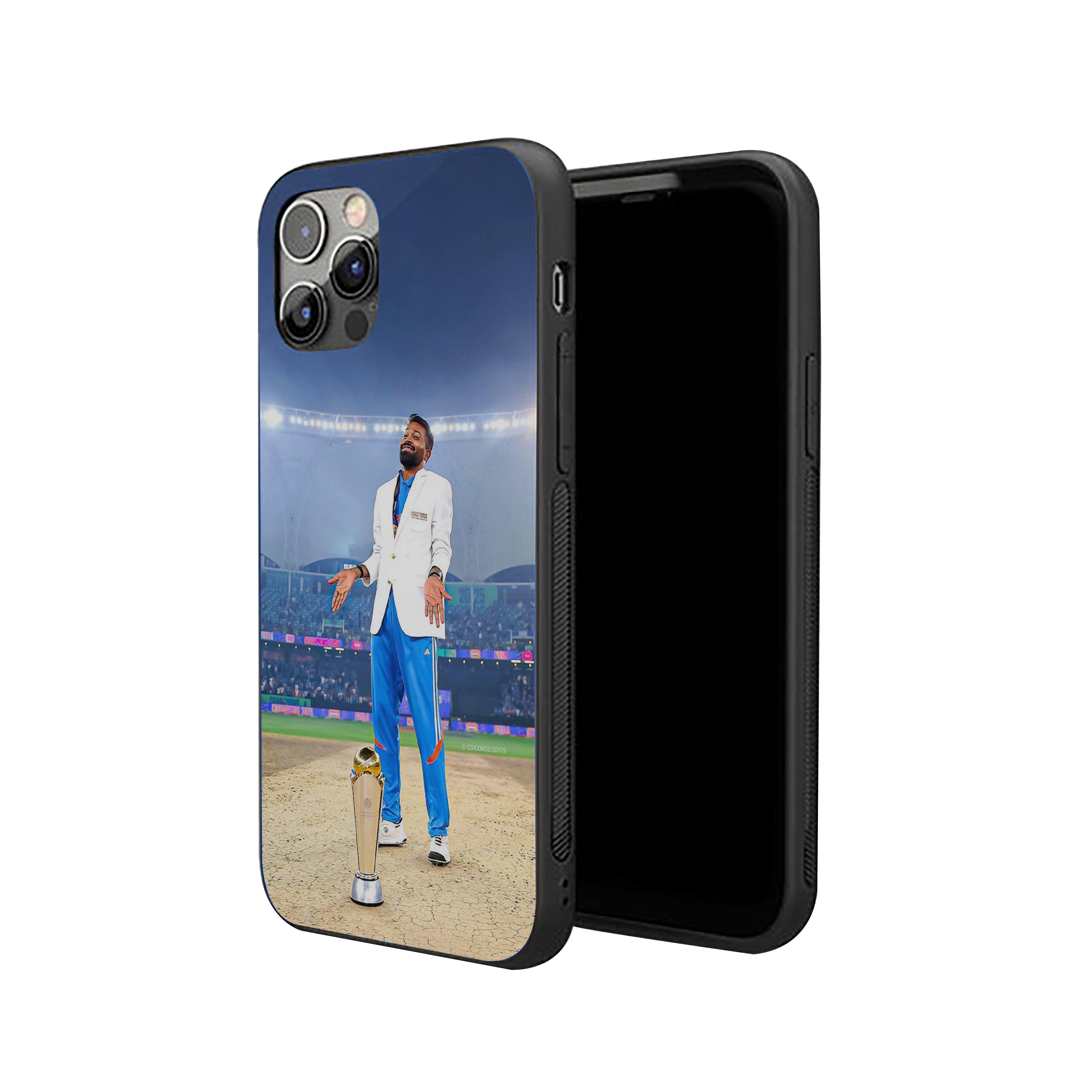 Hardik Pandya in Action Silicone Armored Phone Case