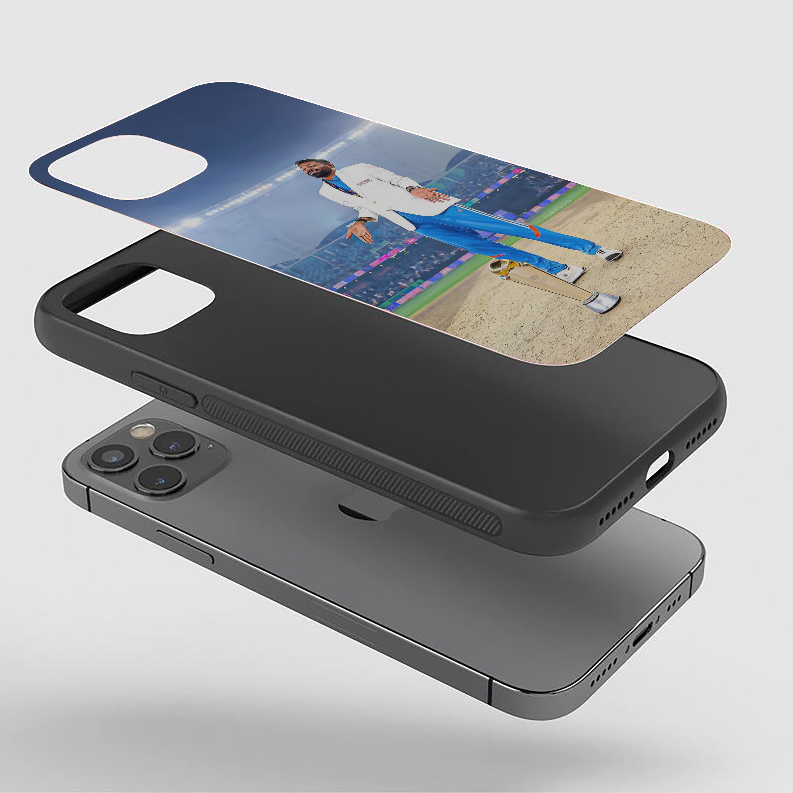 Hardik Pandya in Action Silicone Armored Phone Case