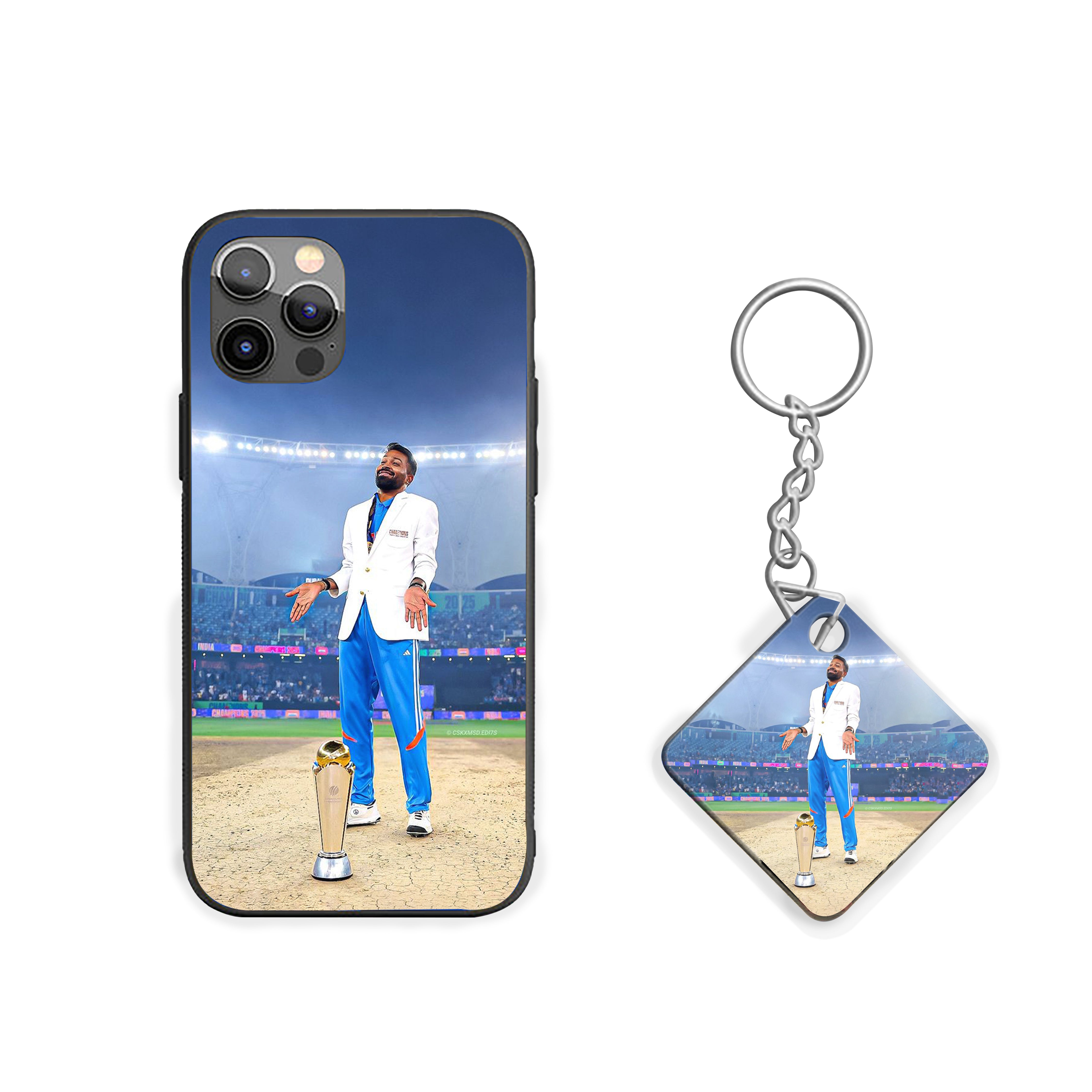Hardik Pandya in Action Silicone Armored Phone Case