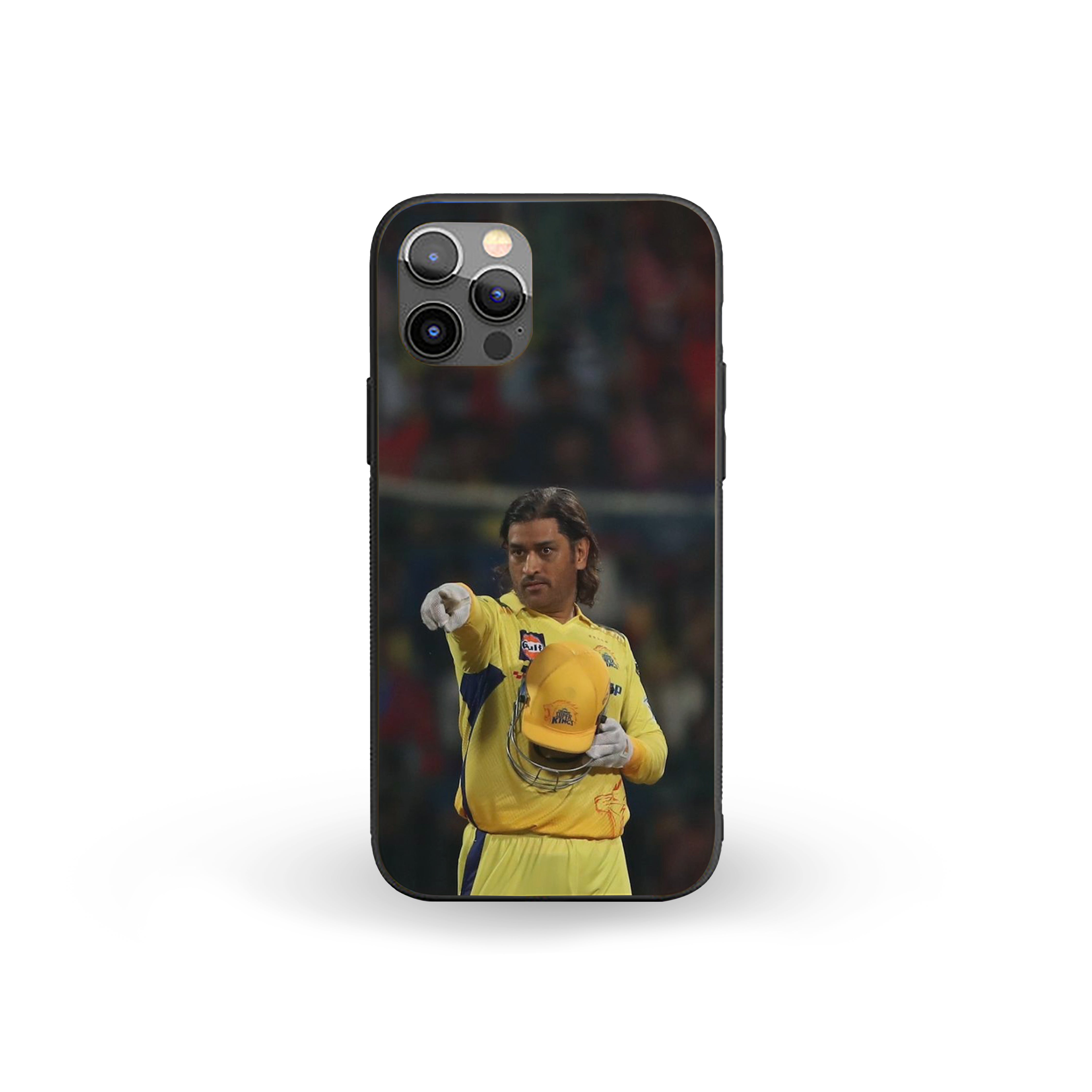 MS Dhoni Chennai Super Kings (CSK) Printed Silicone Armored Phone Case