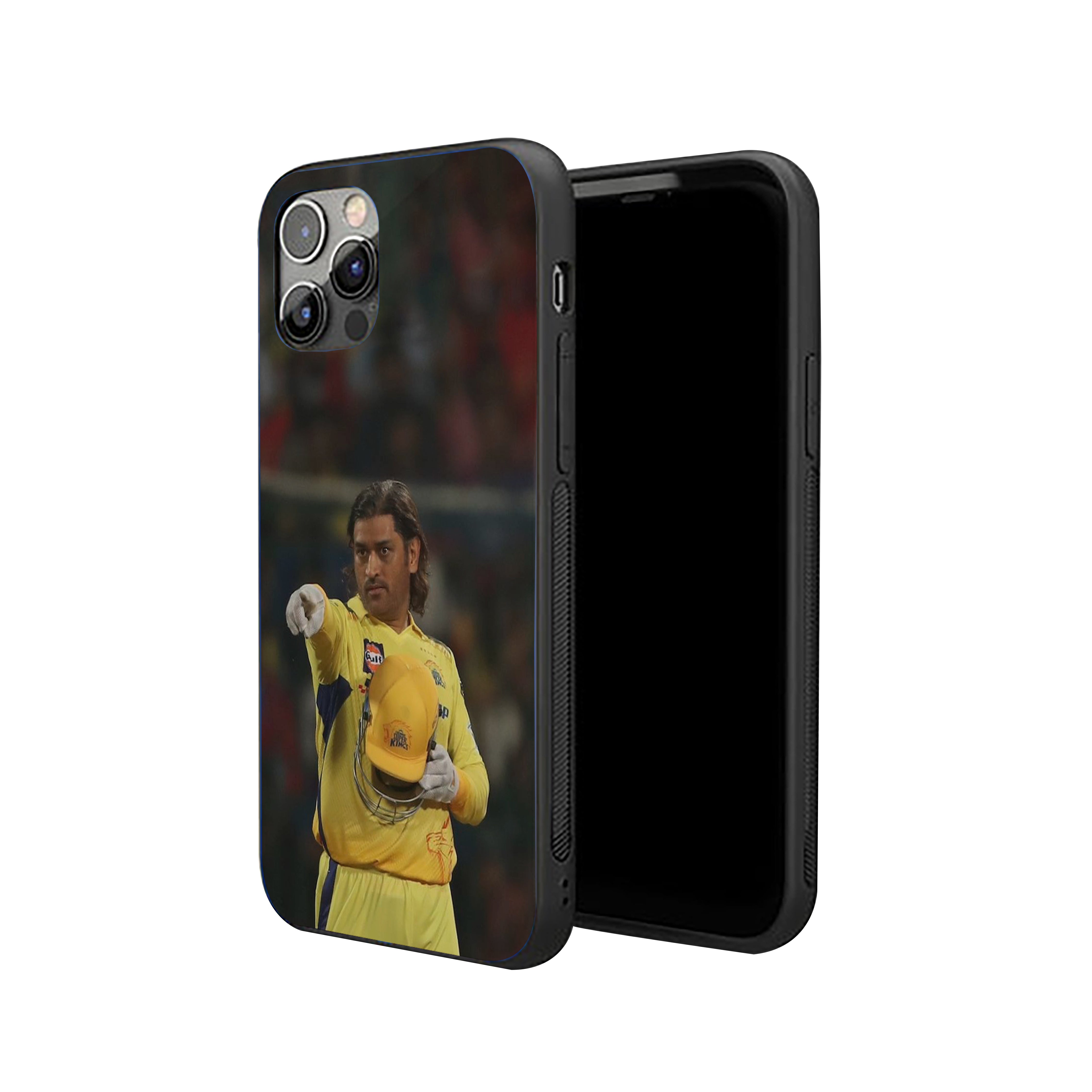 MS Dhoni Chennai Super Kings (CSK) Printed Silicone Armored Phone Case