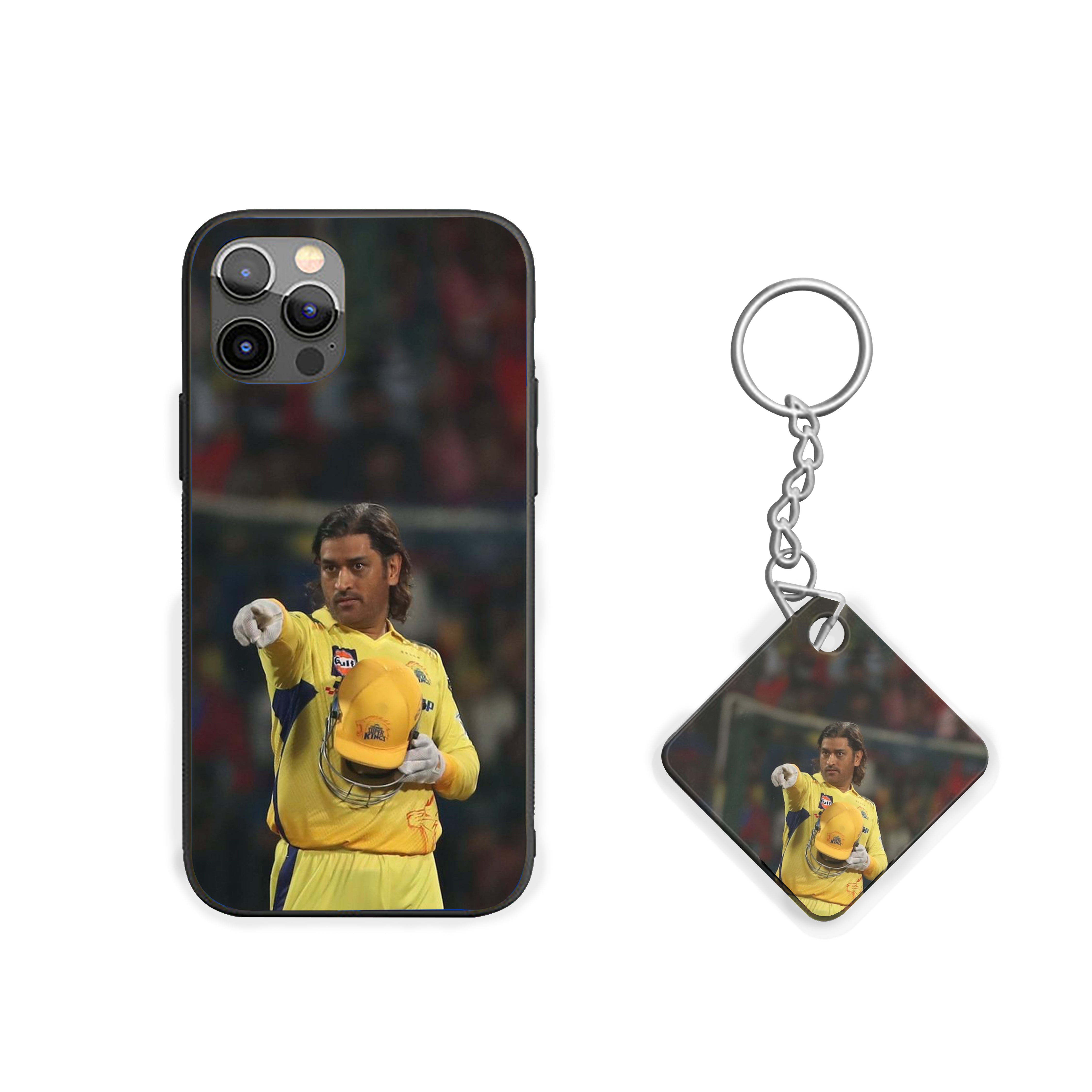 MS Dhoni Chennai Super Kings (CSK) Printed Silicone Armored Phone Case