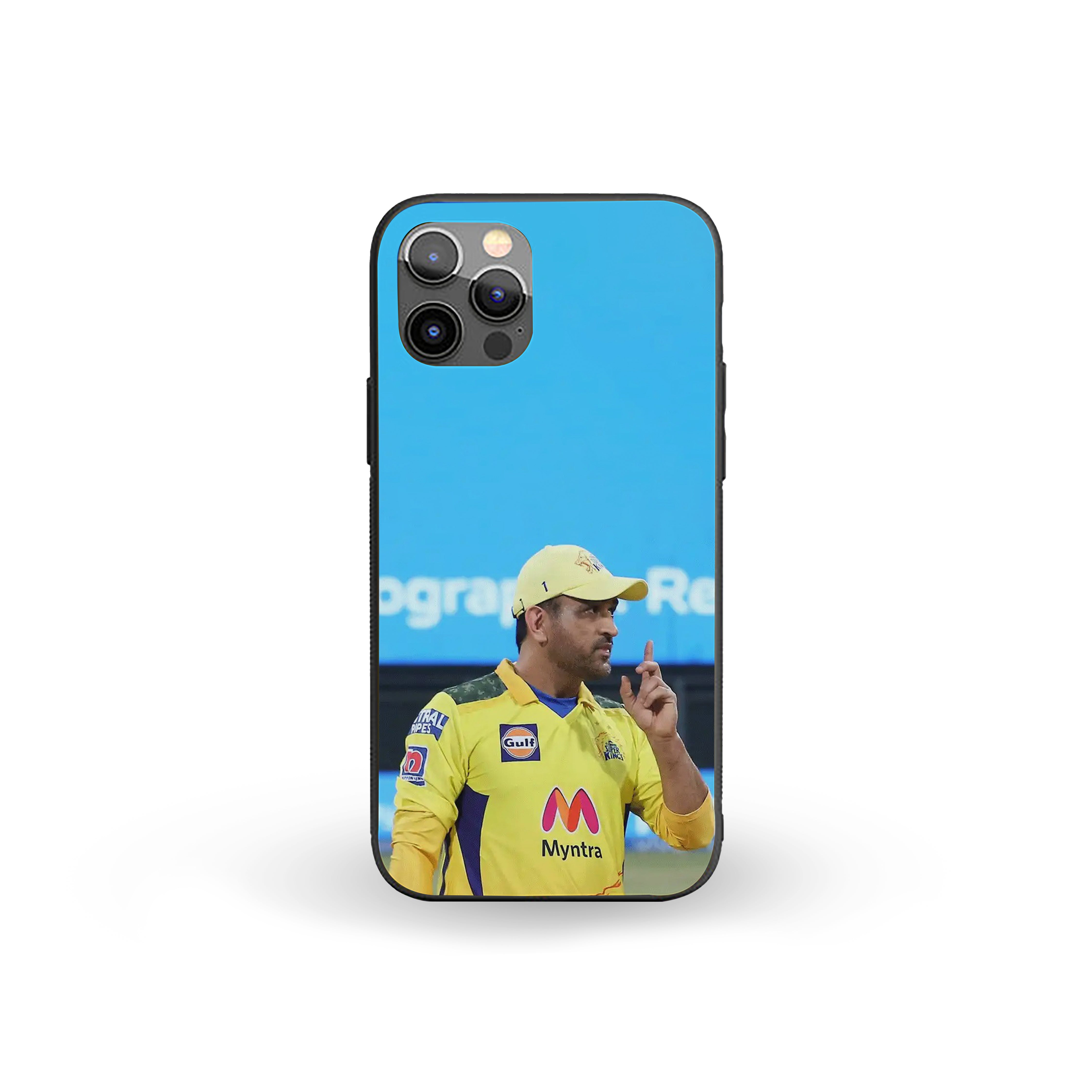 MS Dhoni CSK Edition Silicone Armored Phone Case