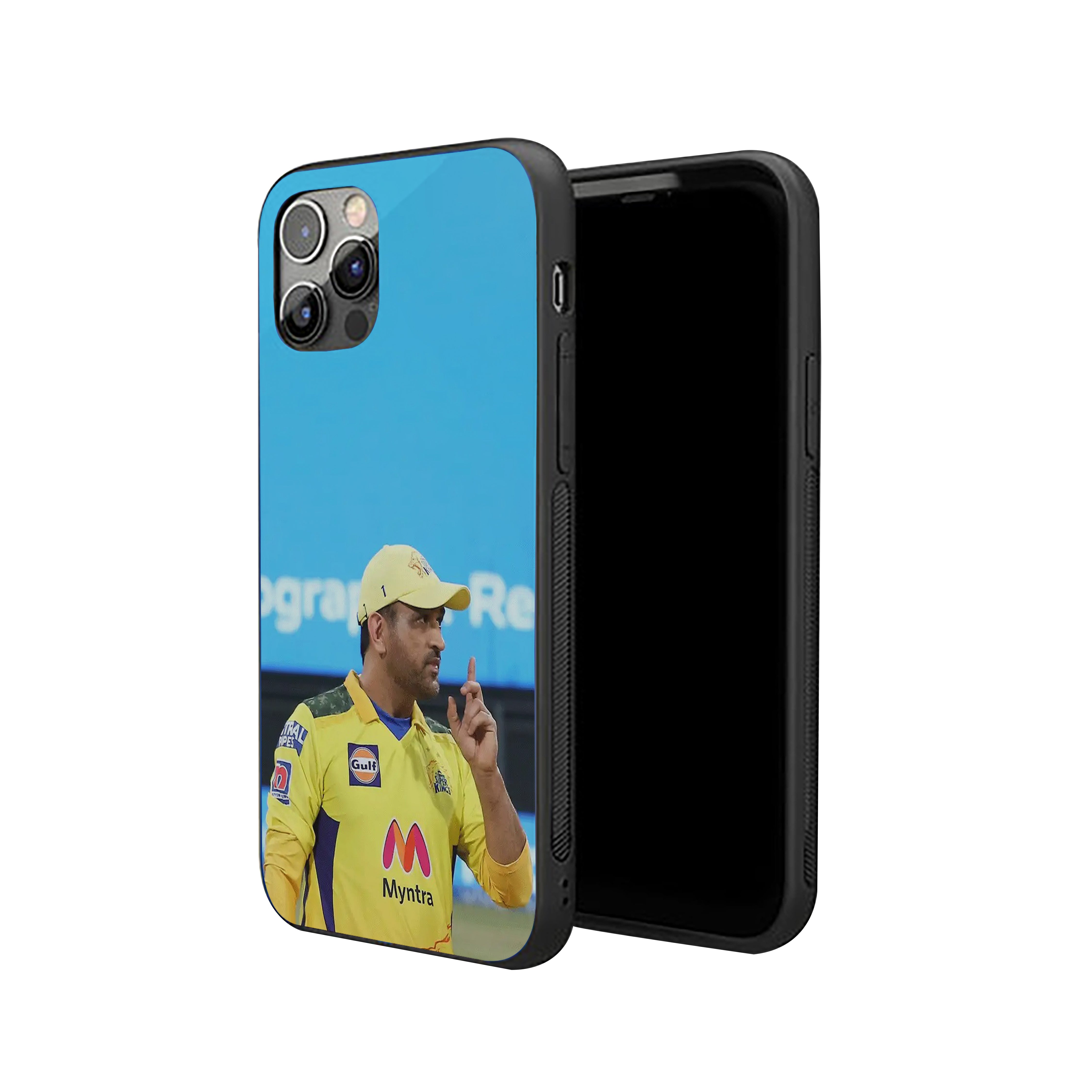 MS Dhoni CSK Edition Silicone Armored Phone Case