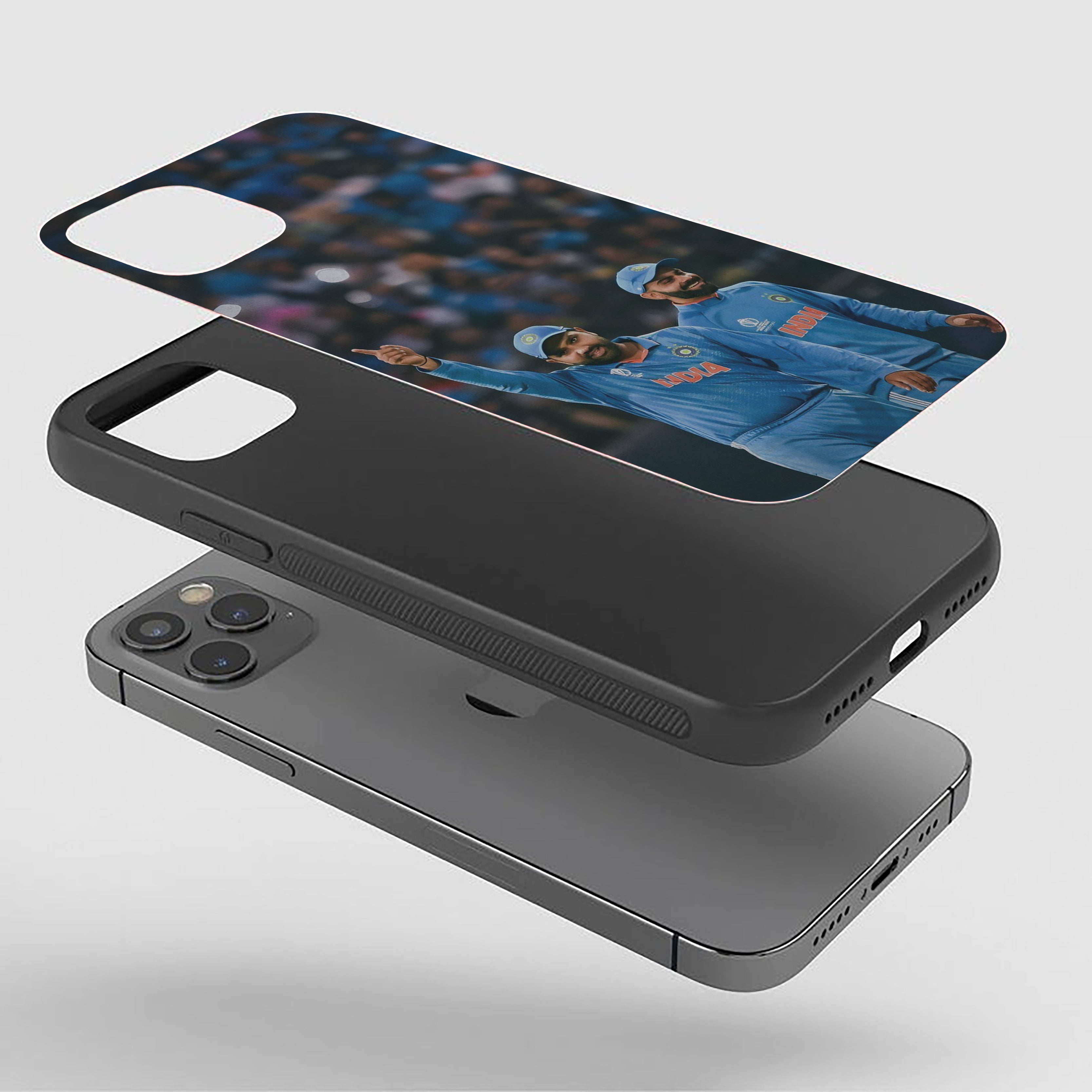 Virat Kohli and Rohit Sharma Silicone Armored Phone Case