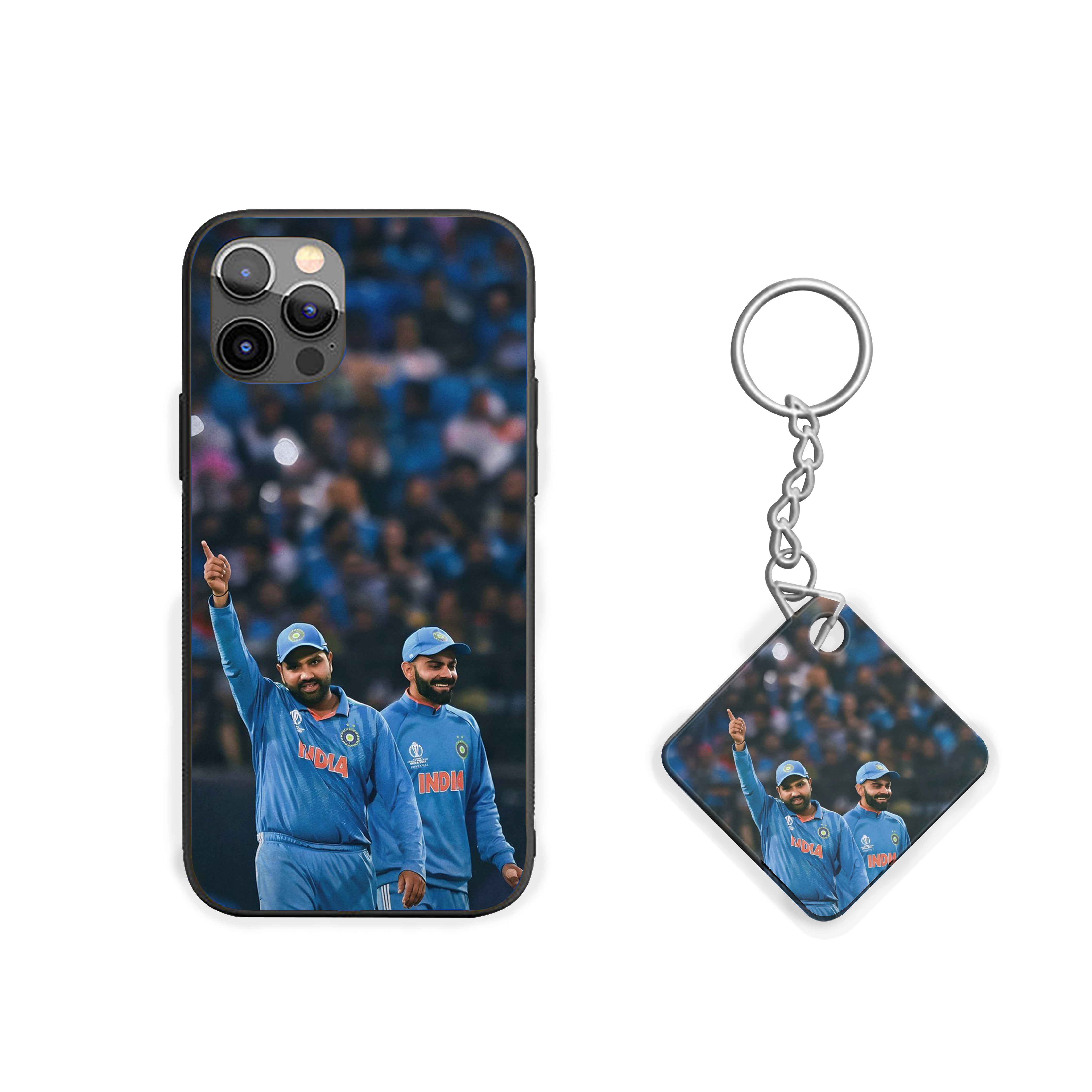 Virat Kohli and Rohit Sharma Silicone Armored Phone Case