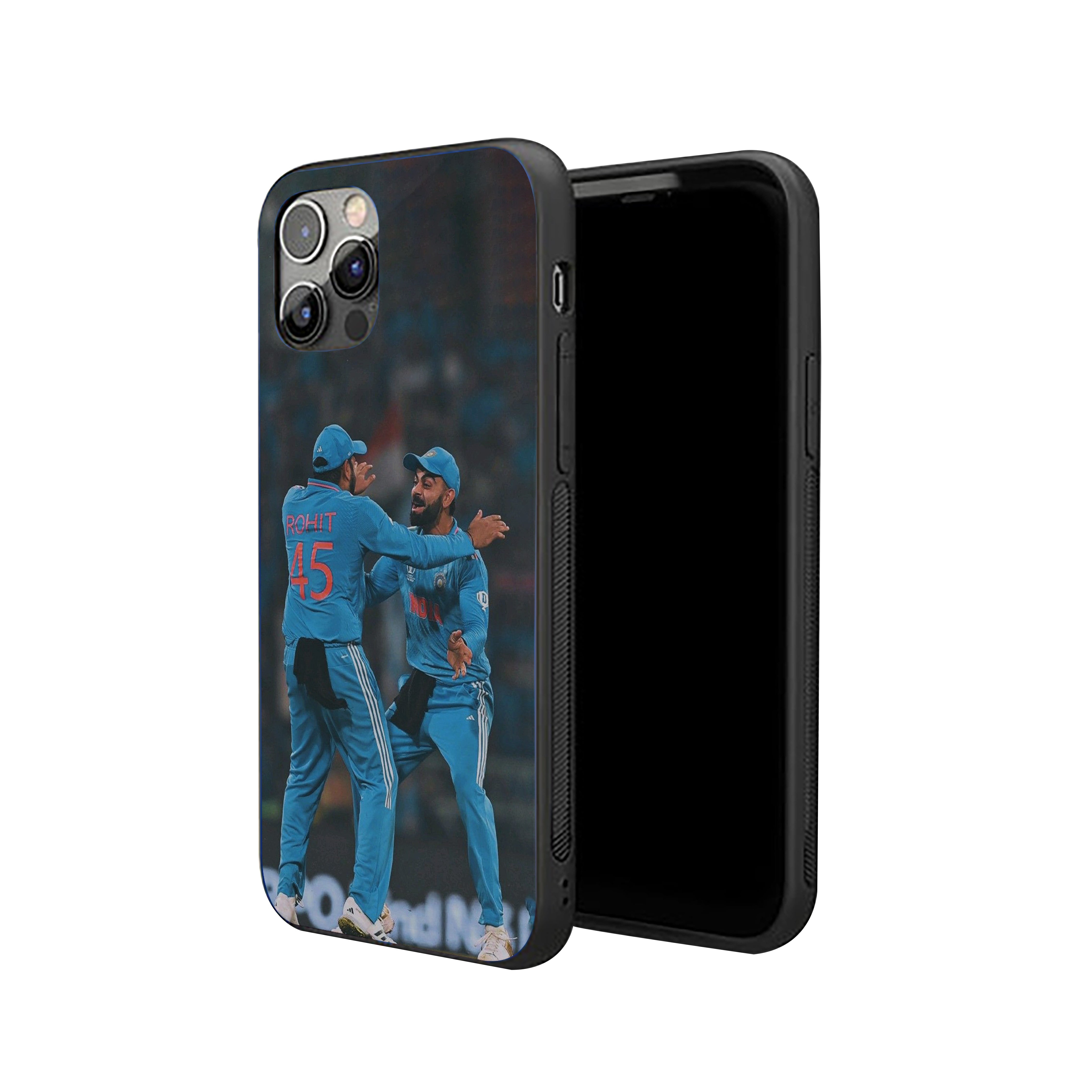 Rohit Sharma and Virat Kohli Celebration Silicone Armored Phone Case