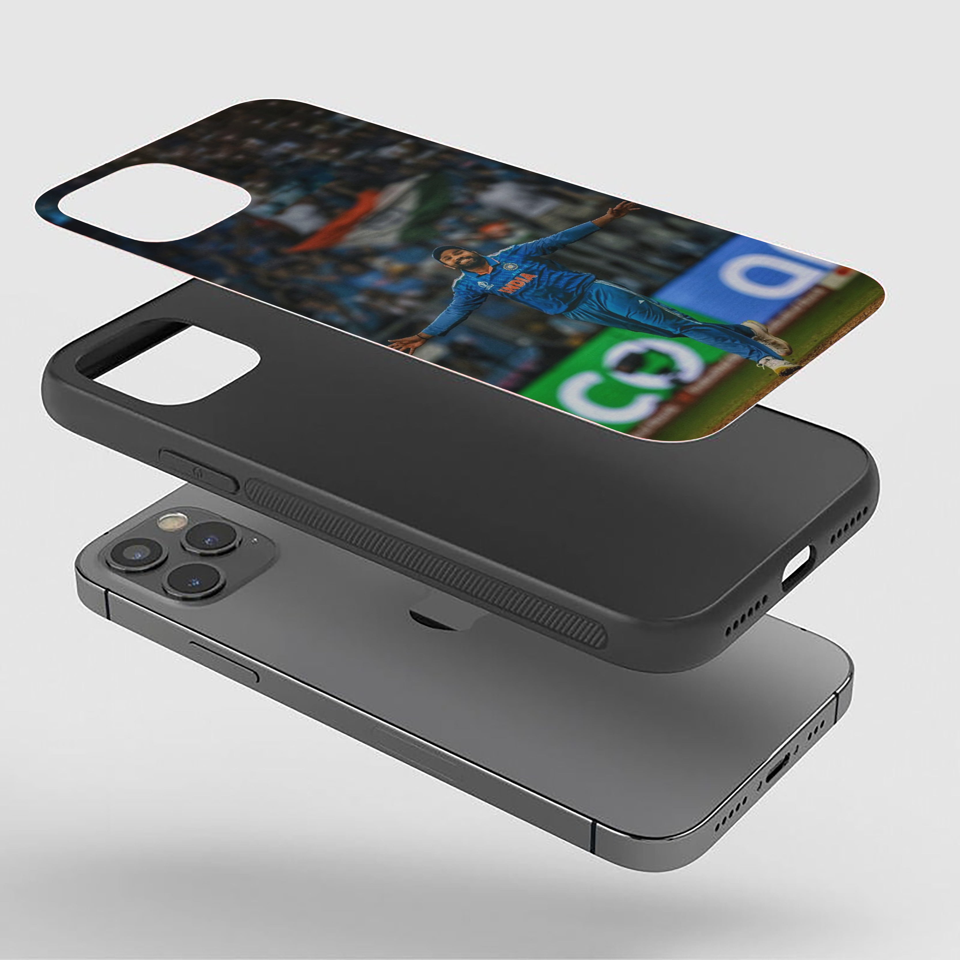 Rohit Sharma Legendary Action Silicone Armored Phone Case