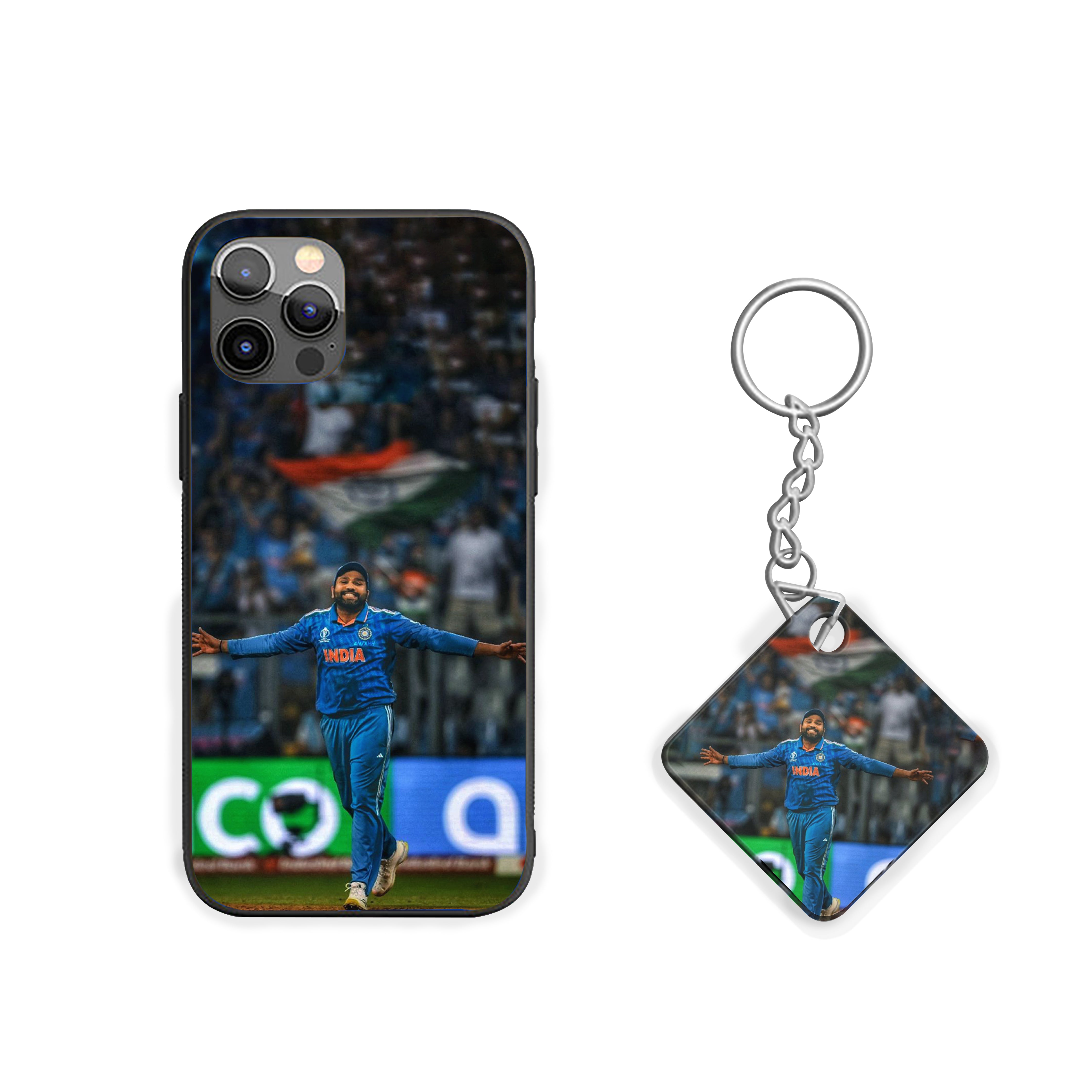Rohit Sharma Legendary Action Silicone Armored Phone Case
