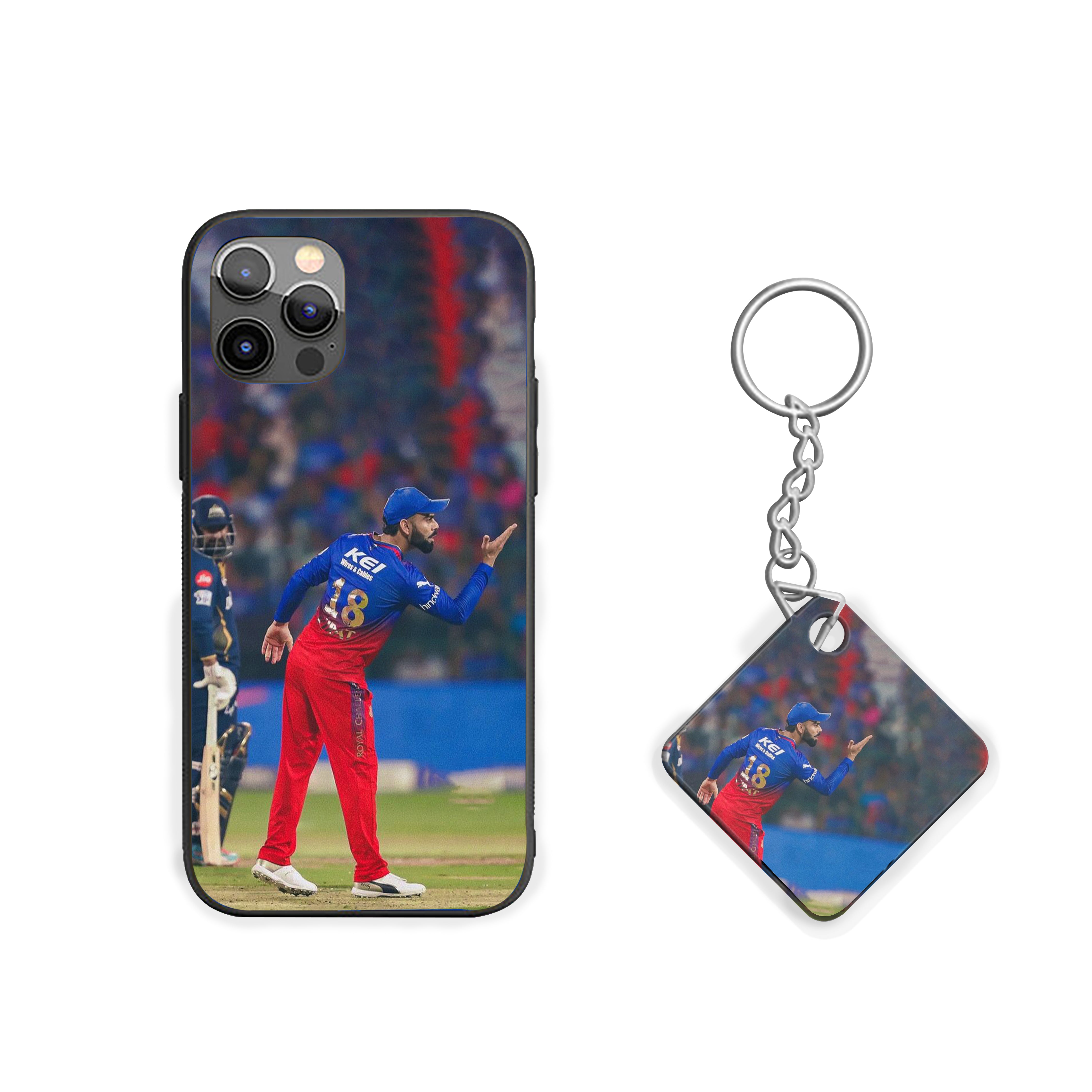 Virat Kohli Attitude RCB Silicone Armored Phone Case