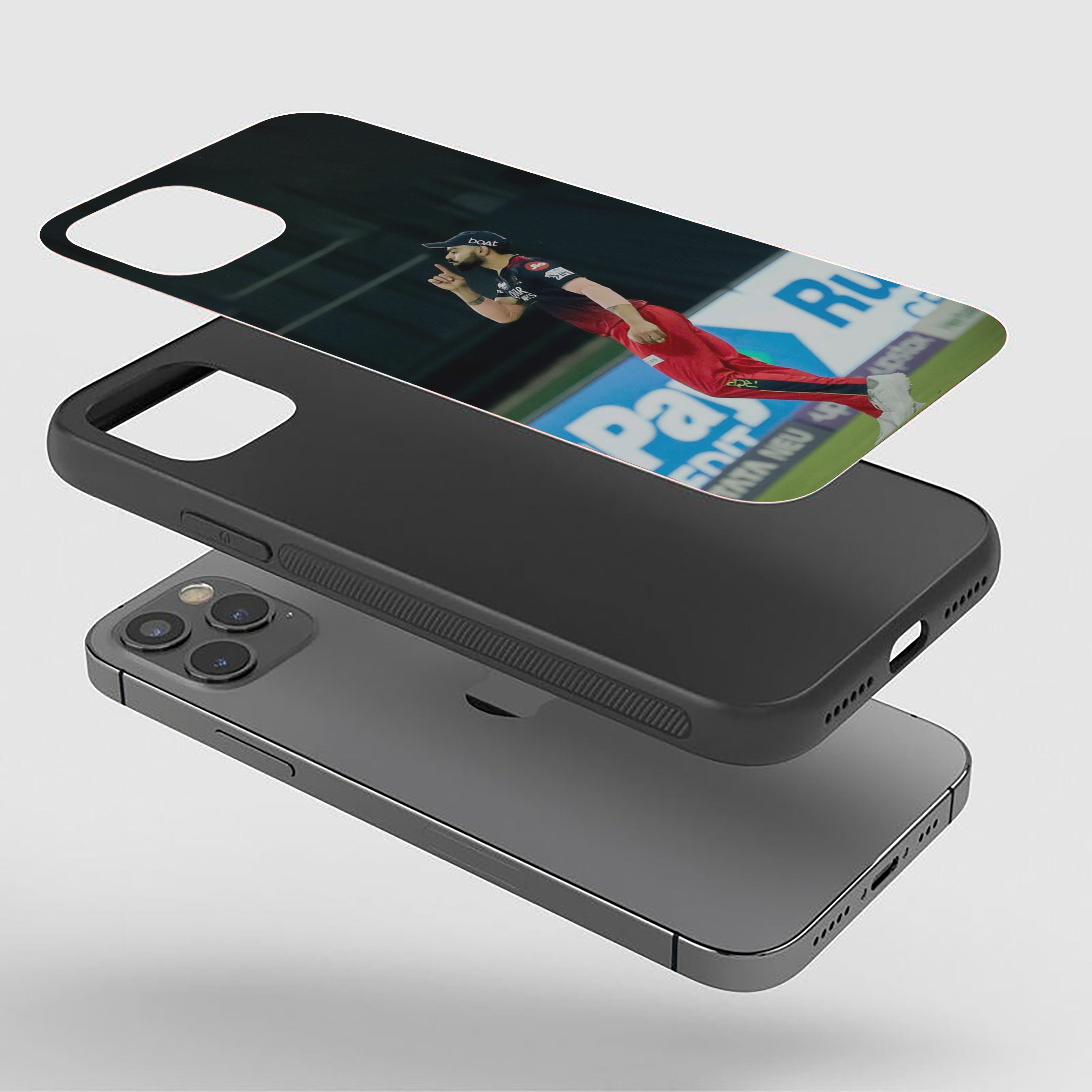 King Virat Kohli Attitude Look Silicone Armored Phone Case