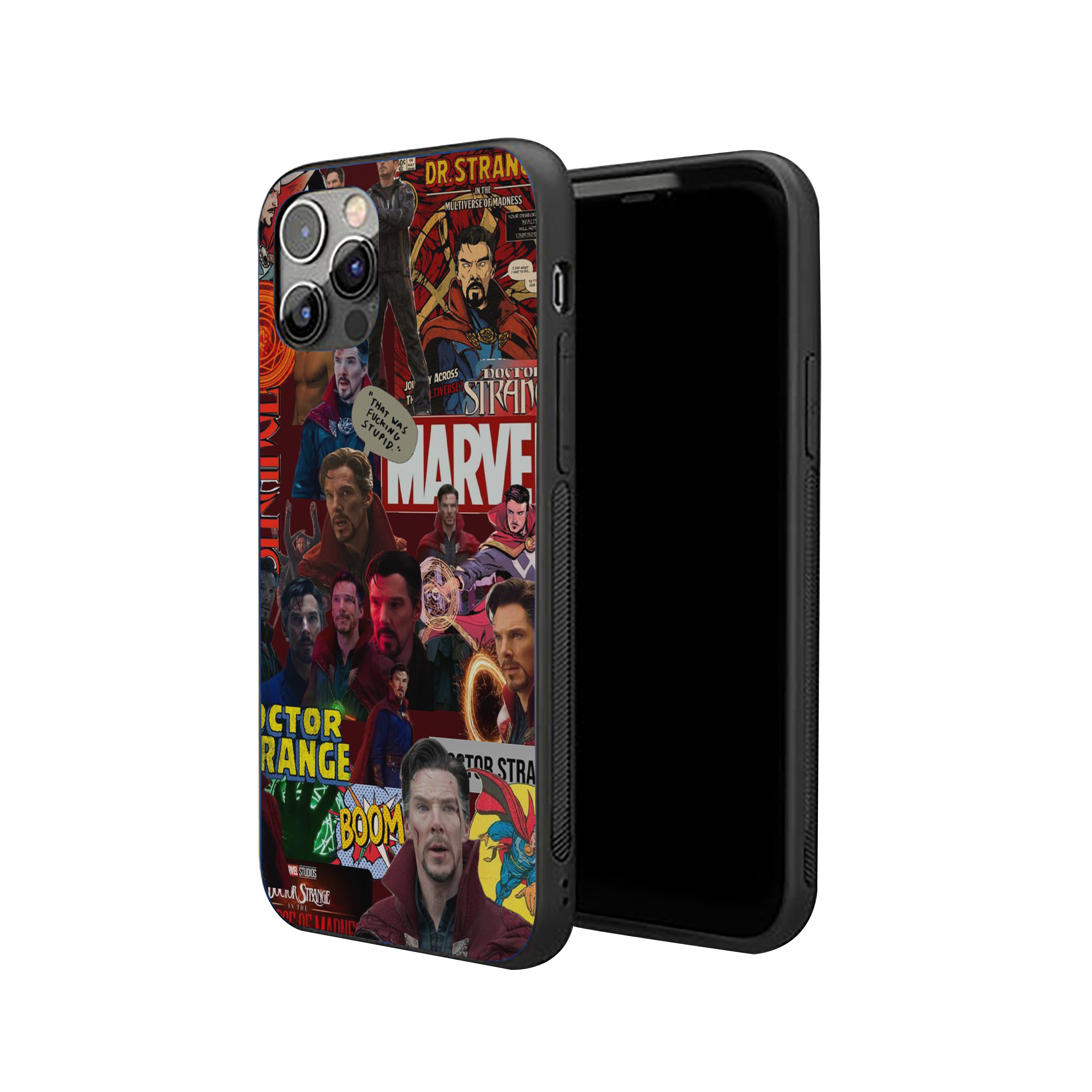Doctor Strange Amazing Collage Silicone Armored Phone Case