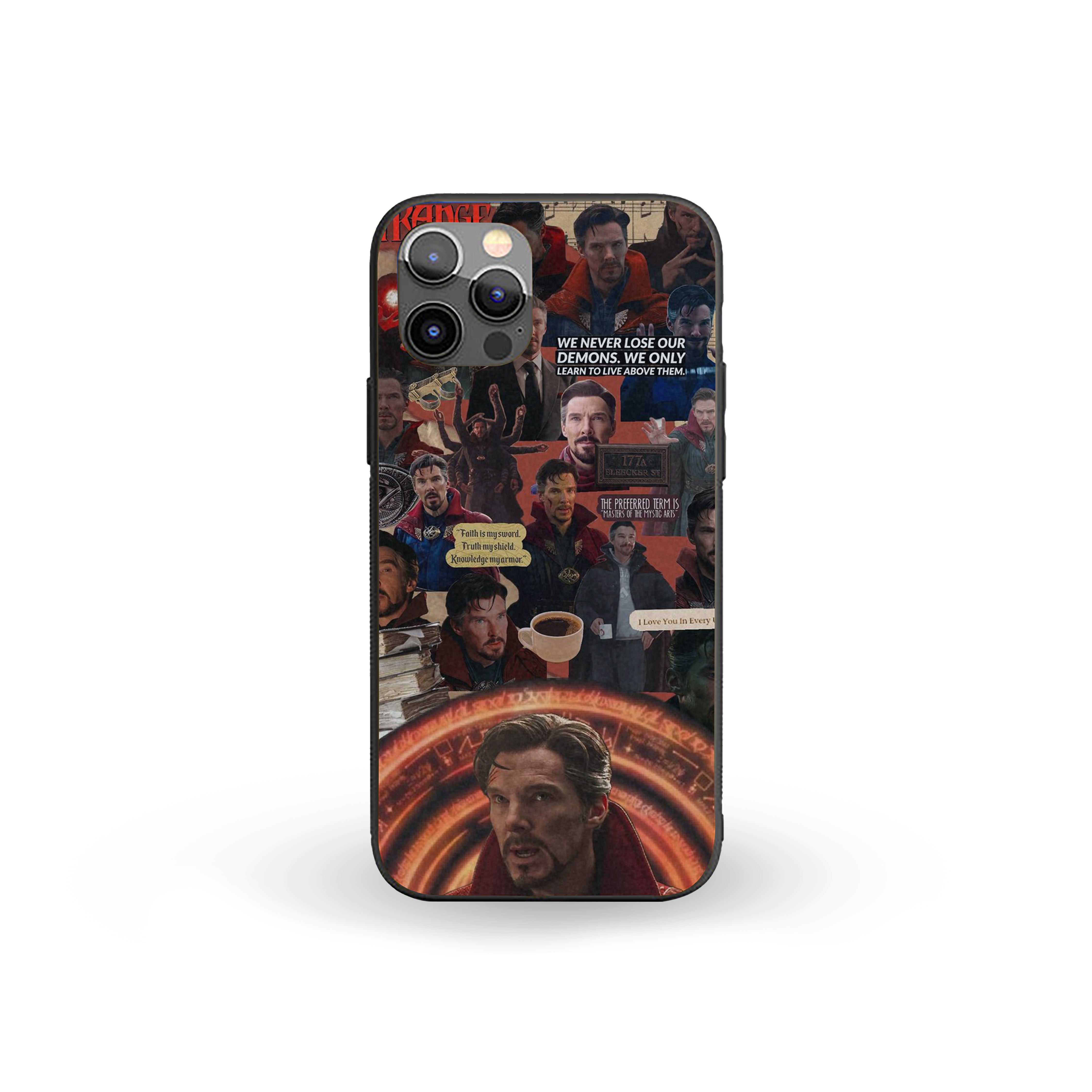 Doctor Strange Through the Mystic Lens Silicone Armored Phone Case