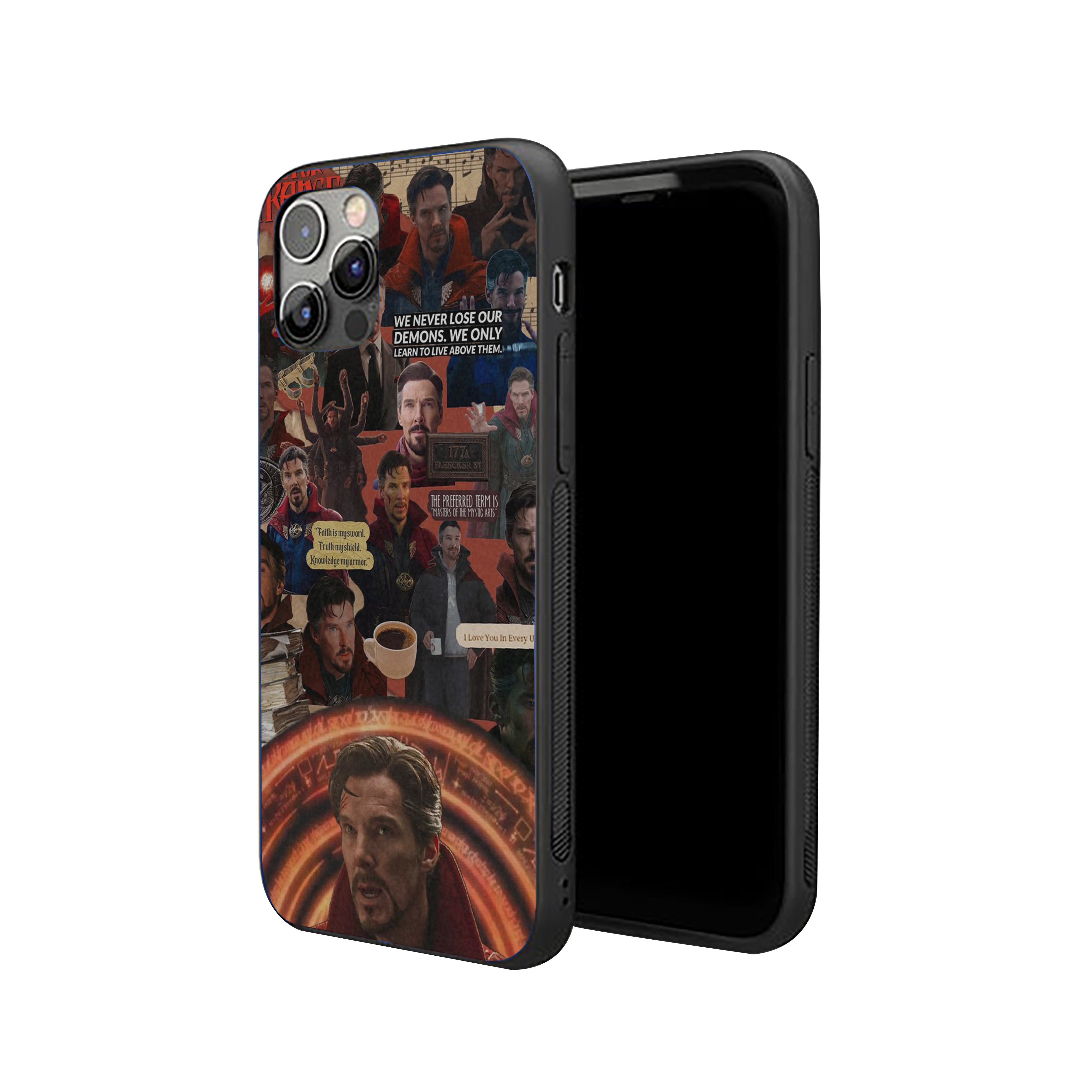 Doctor Strange Through the Mystic Lens Silicone Armored Phone Case