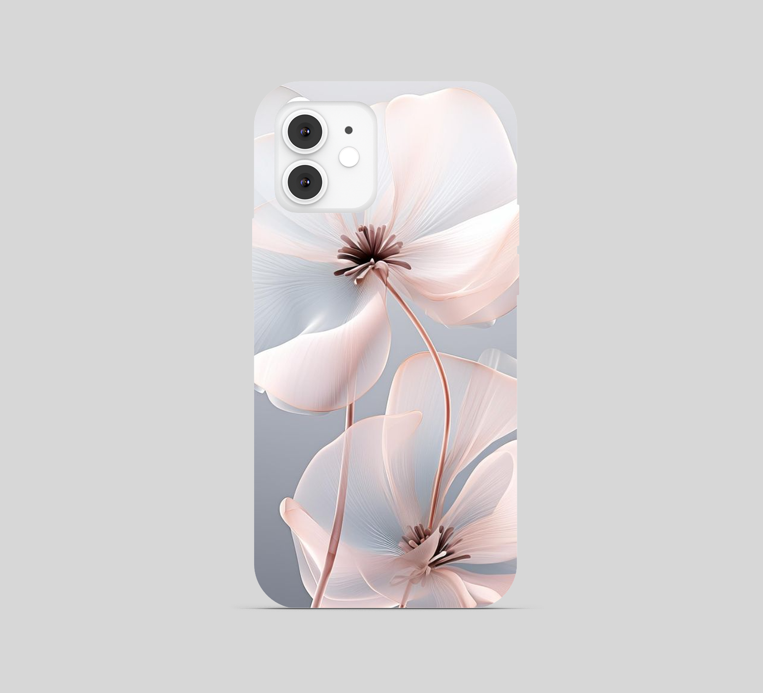 Pair of delicate stylized Flower Phone Cover