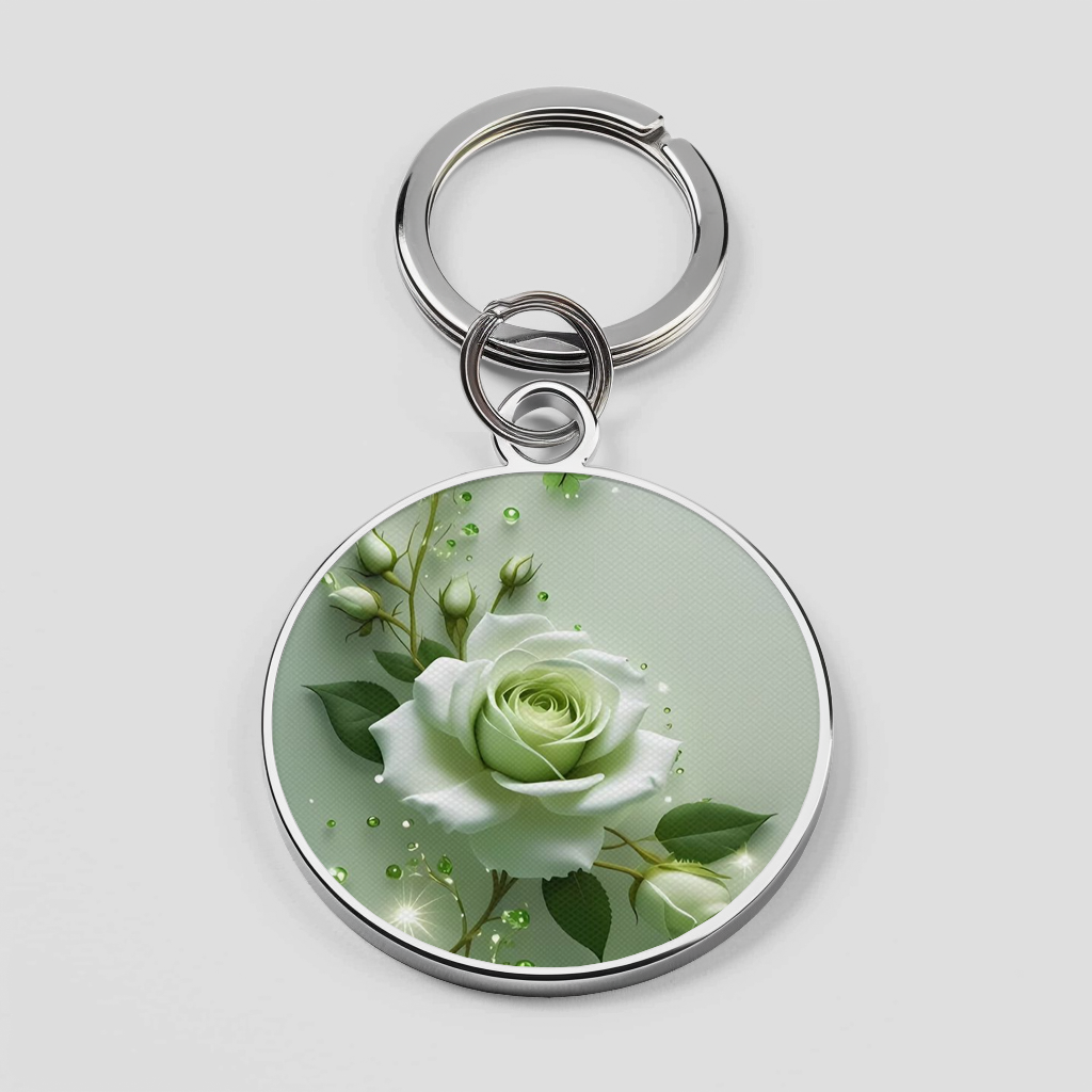 Light Green Rose Flower Phone Cover