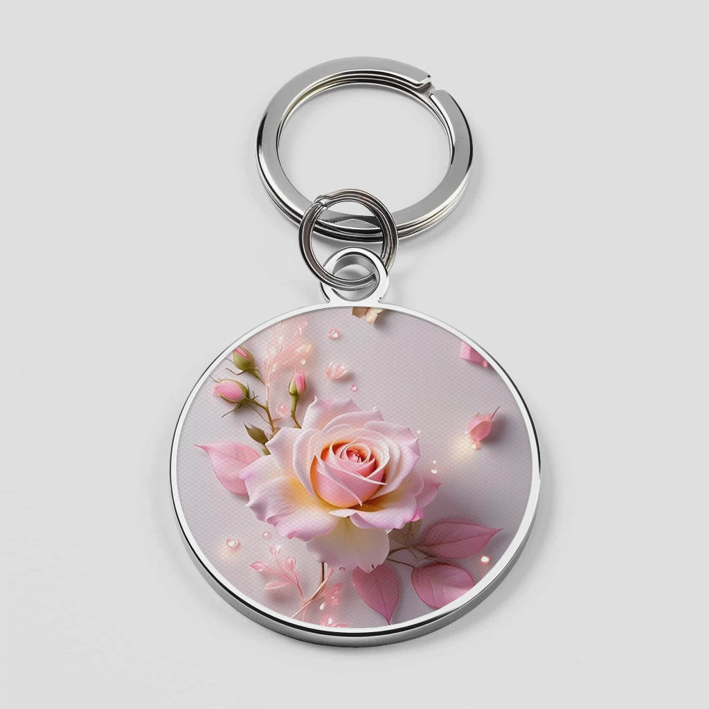 Light Pink Rose Flower with Golden Shine Phone Cover