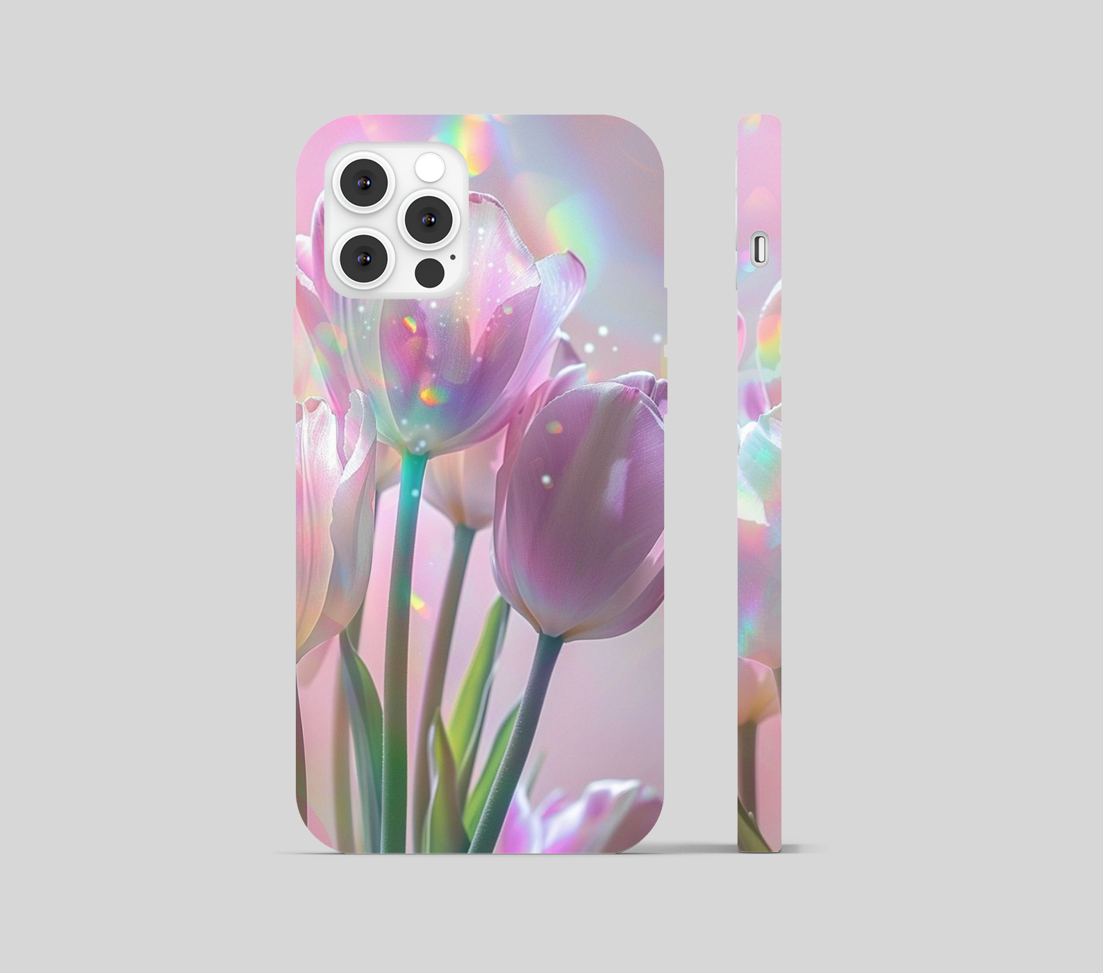 Pink Tulips Flower Phone Cover