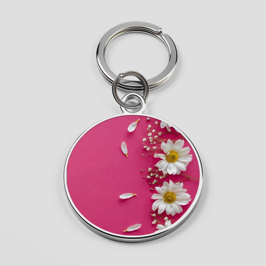 White Flower with Pink Theme Phone Cover