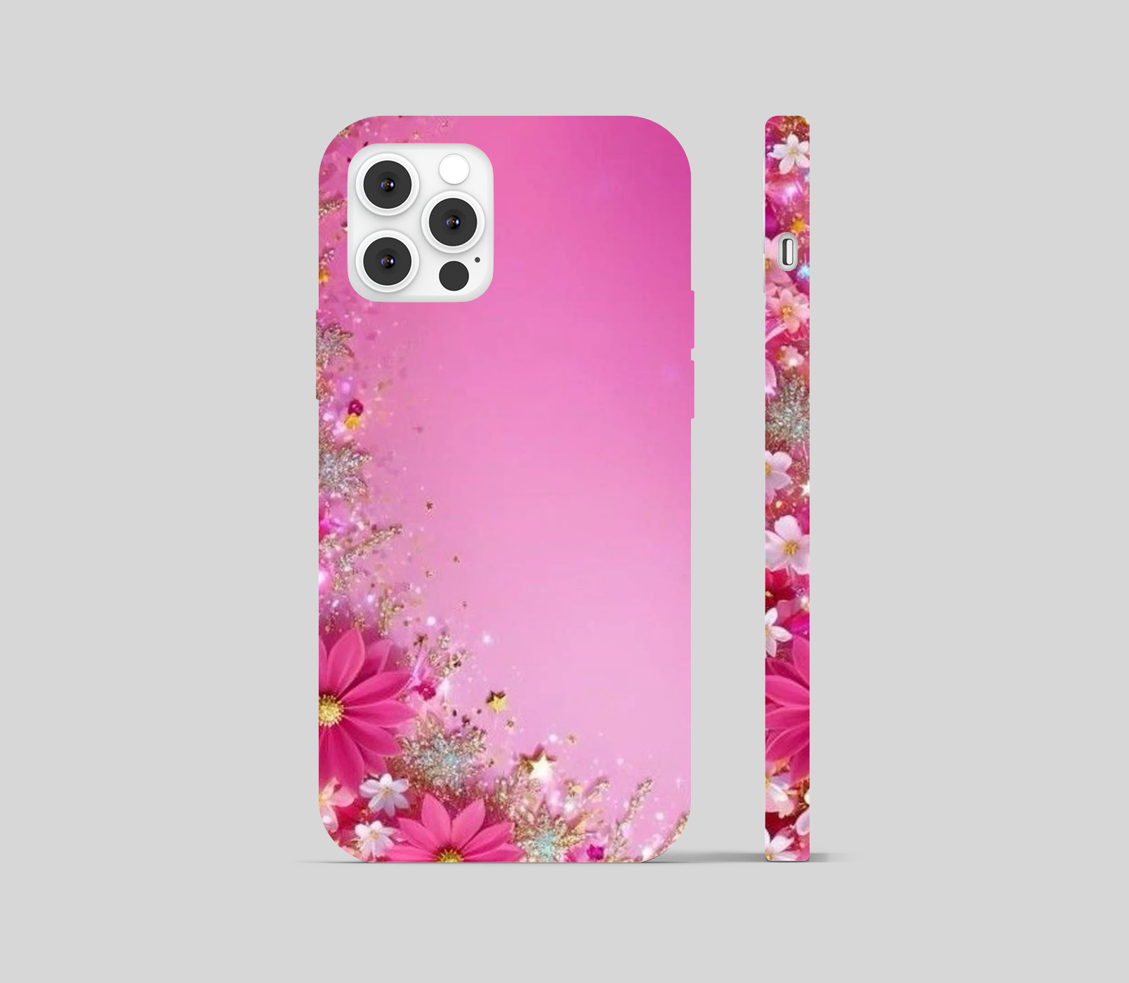Multi Flower with Pink Theme Phone Cover