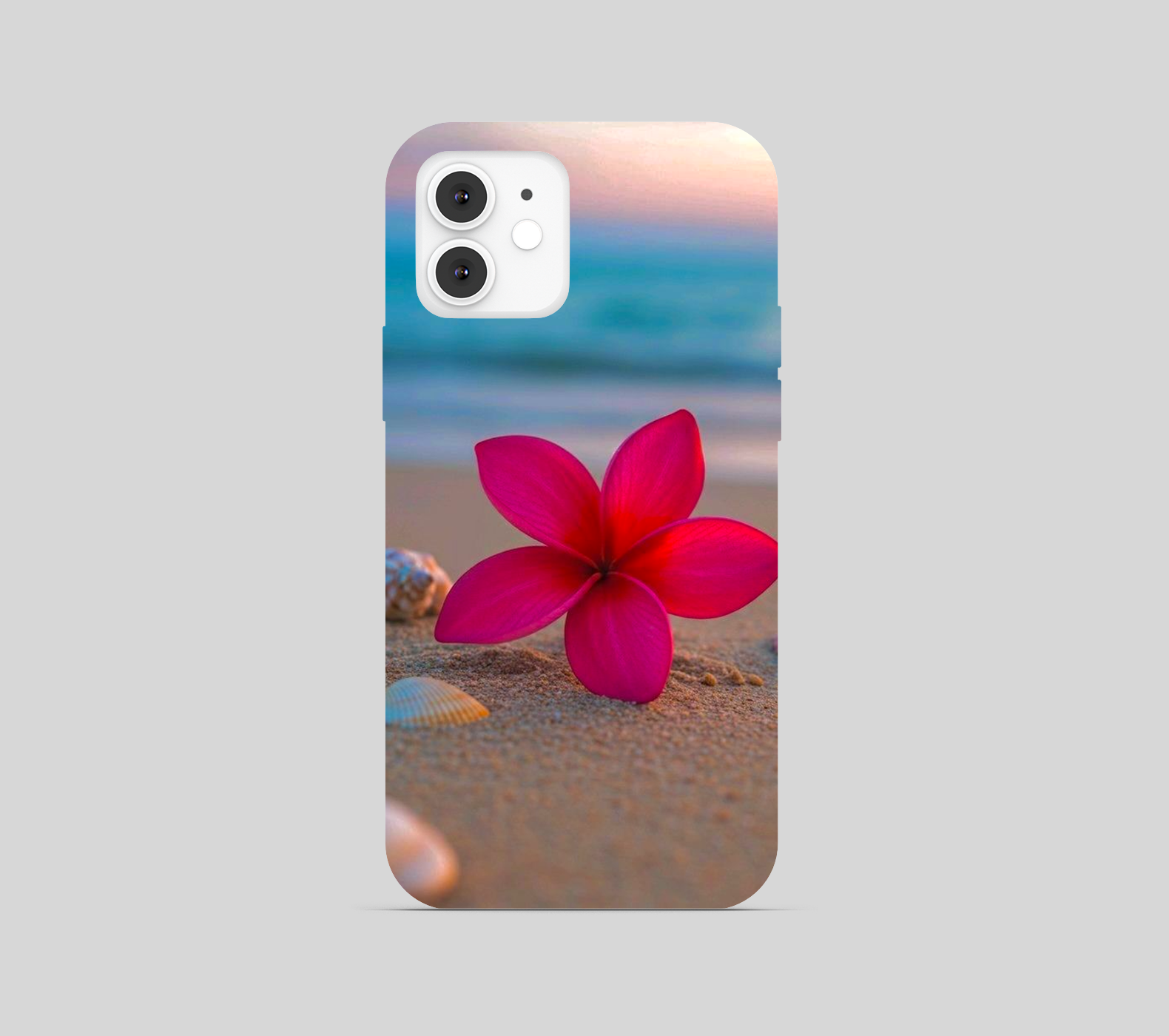 Red Frangipani Flower Phone Cover
