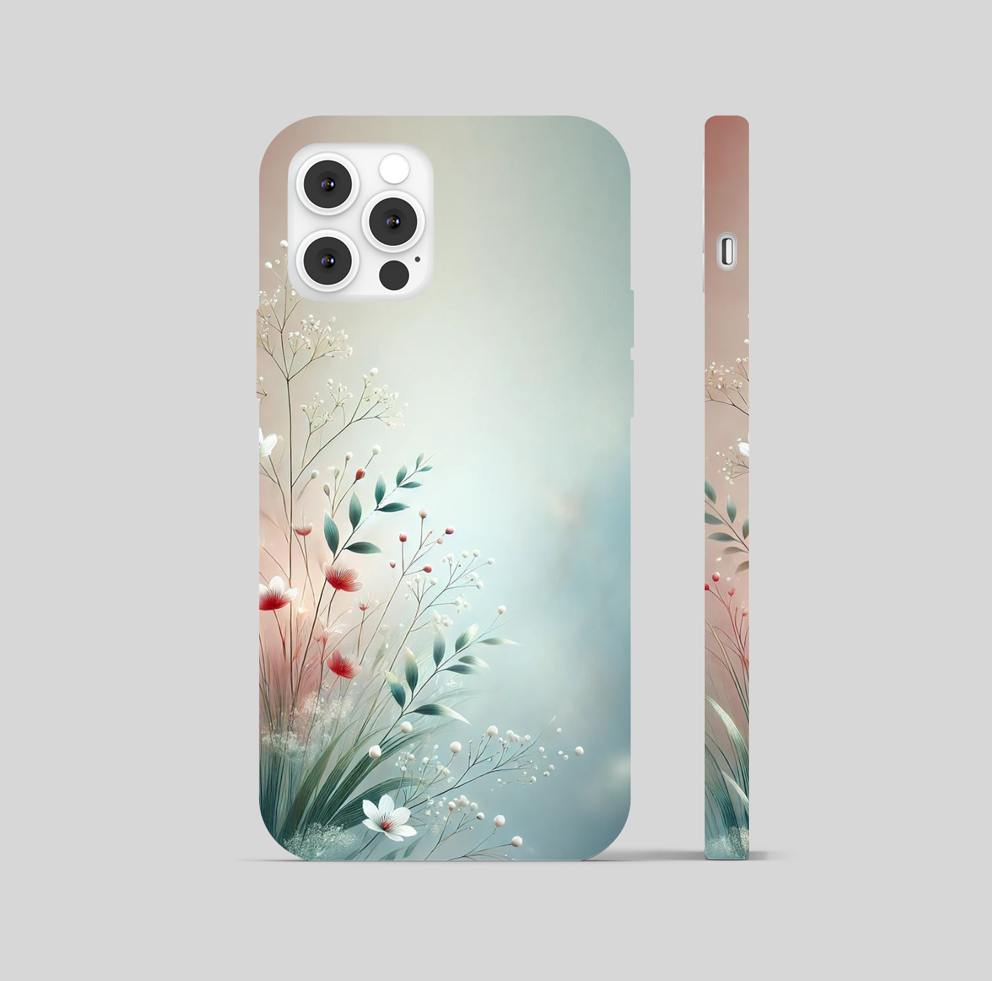 Multi Color Flower Theme Phone Cover