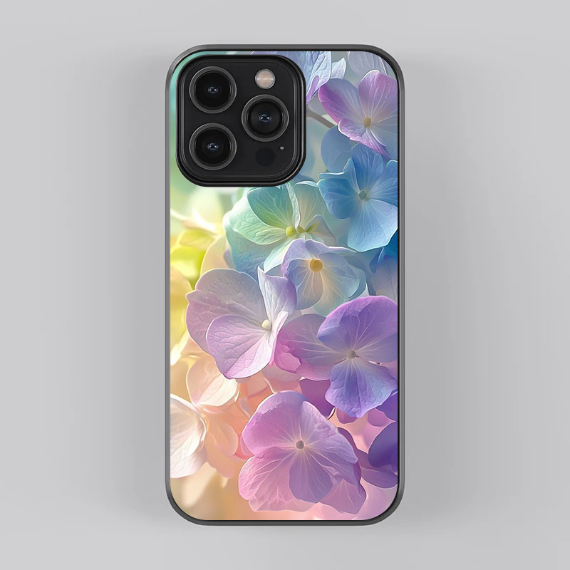 Multi Colour Big Leaf Hydrangea Phone Cover
