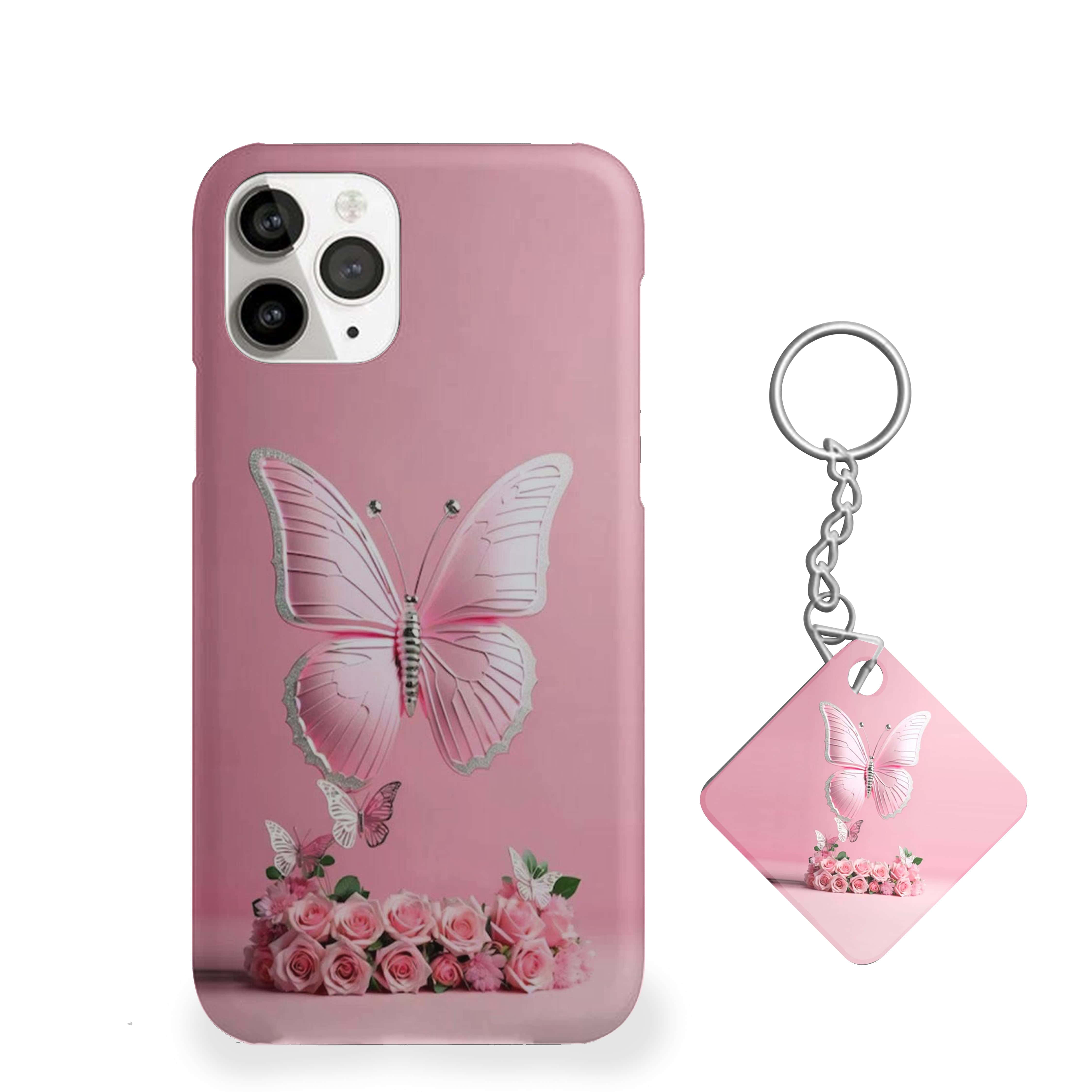 Butterfly With Roses Phone Cover