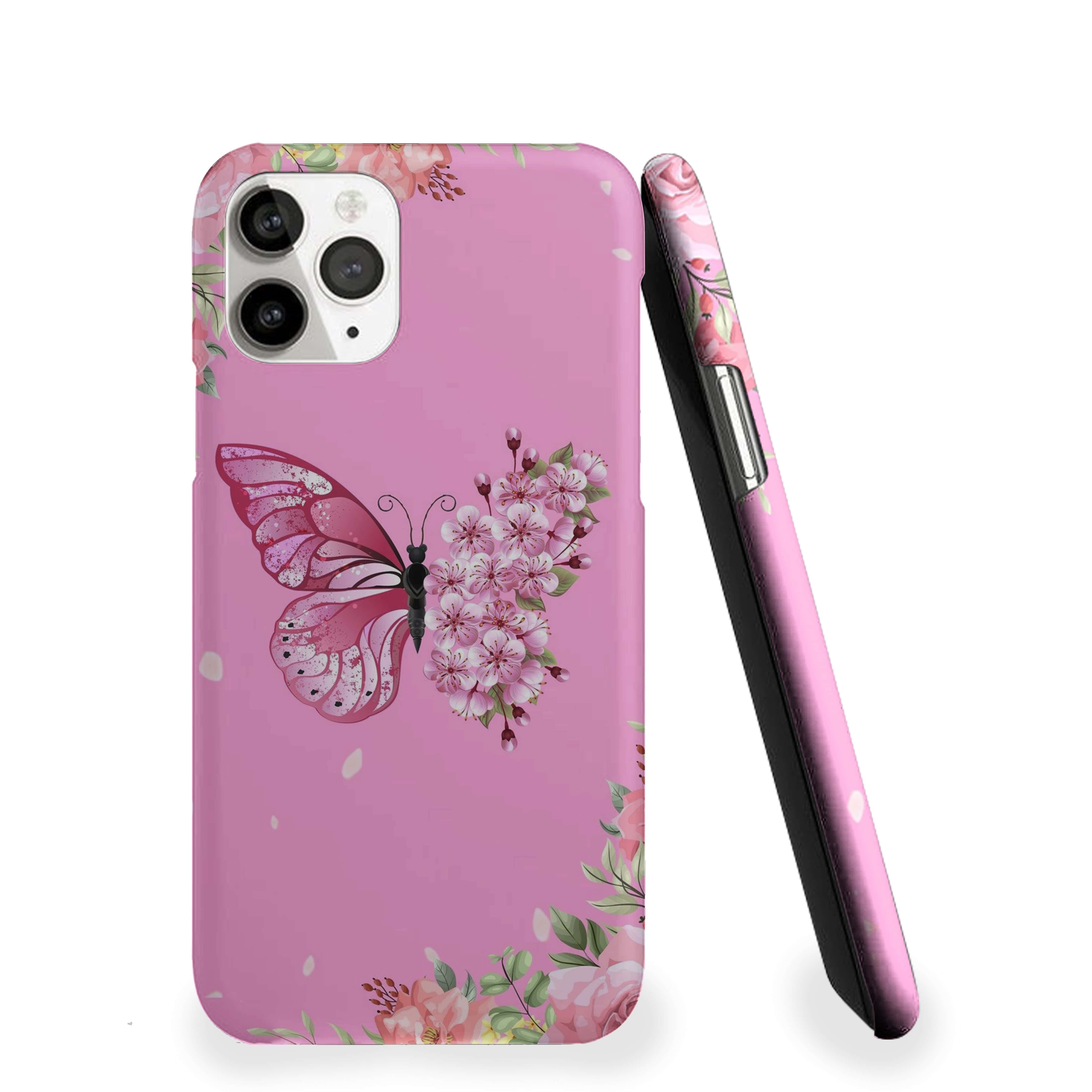 Butterfly With Flowral Wings Phone Cover
