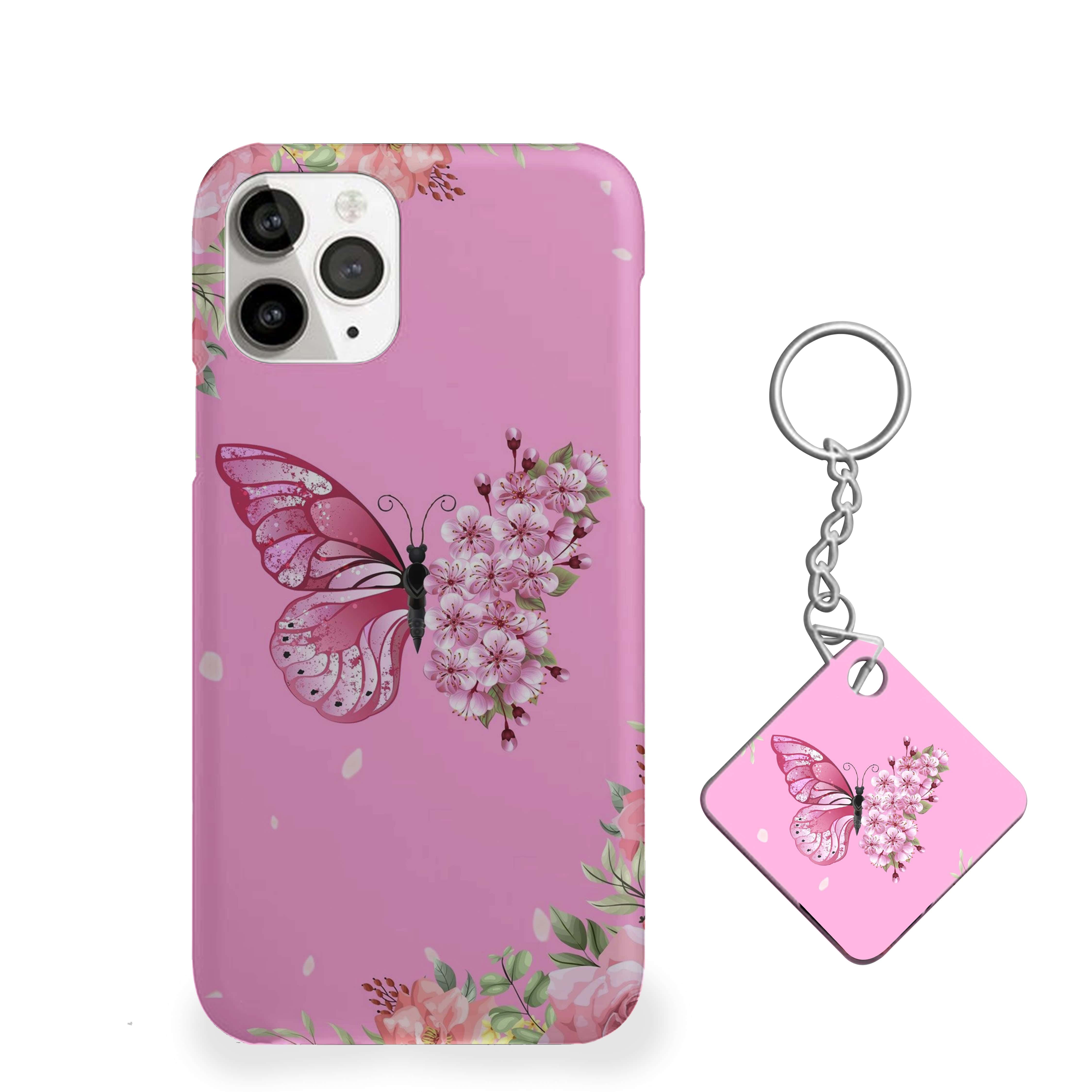Butterfly With Flowral Wings Phone Cover