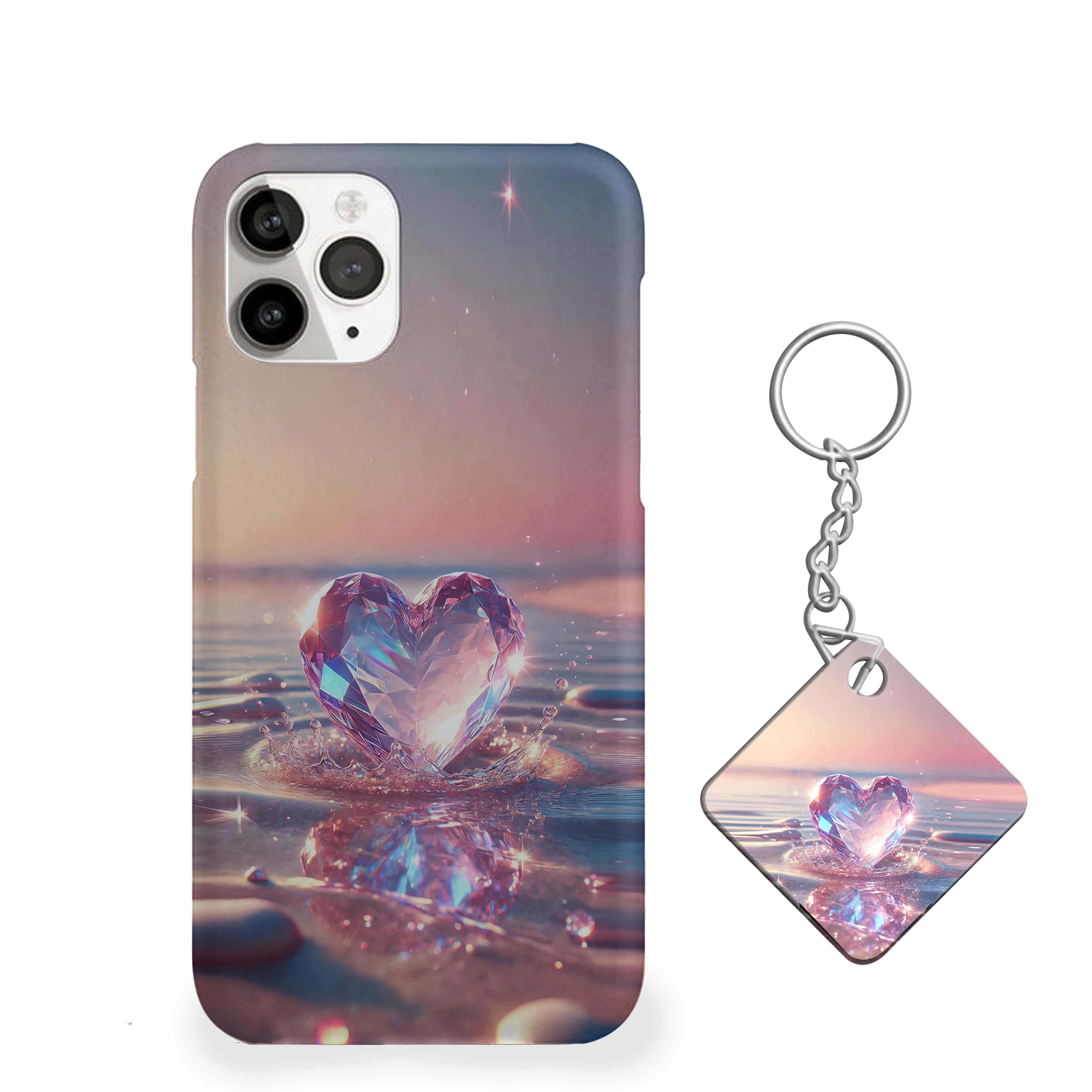 Water Theme Heart Phone Cover