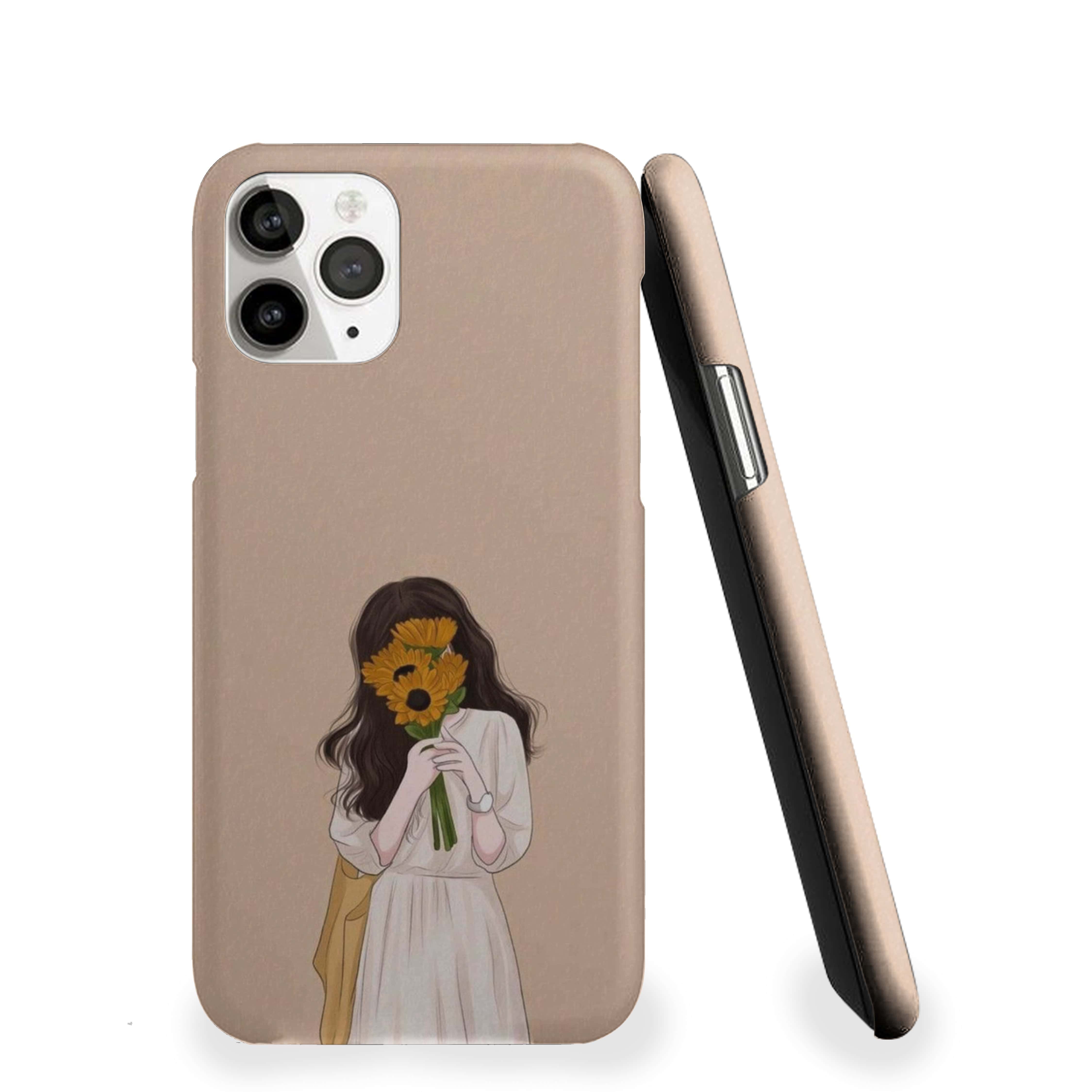 Hidden Girl with flower Phone Cover