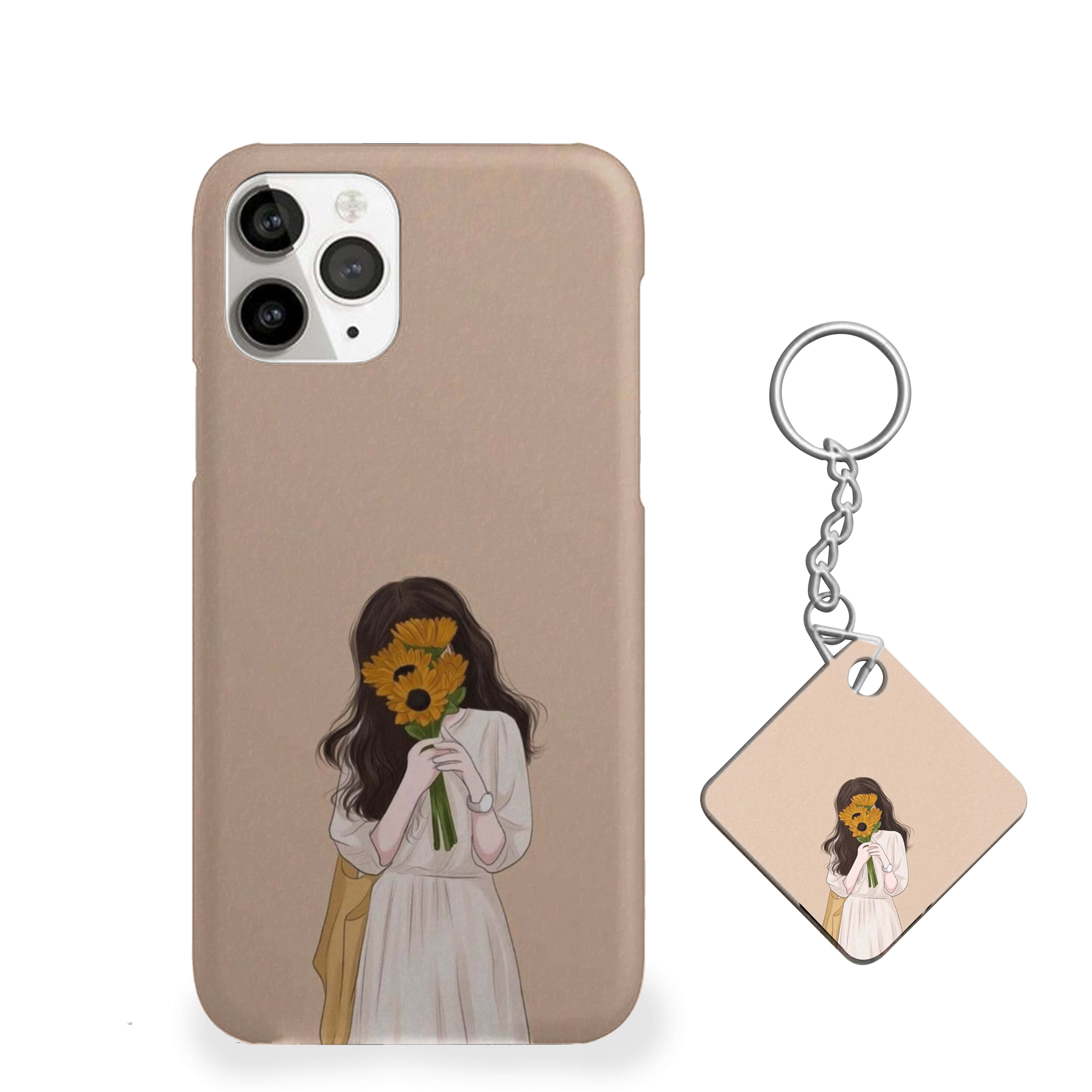 Hidden Girl with flower Phone Cover