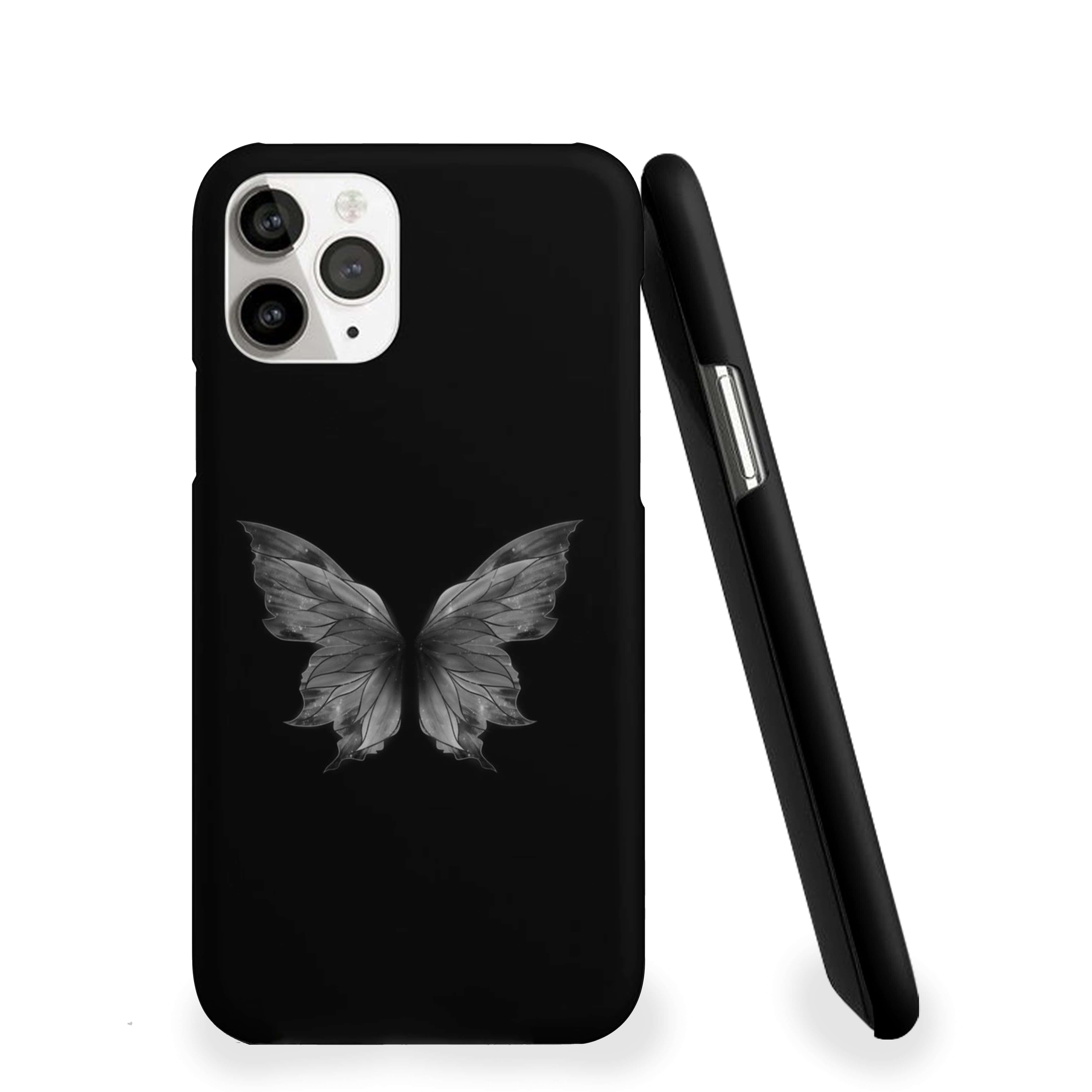Butterfly In Black Background Phone Cover